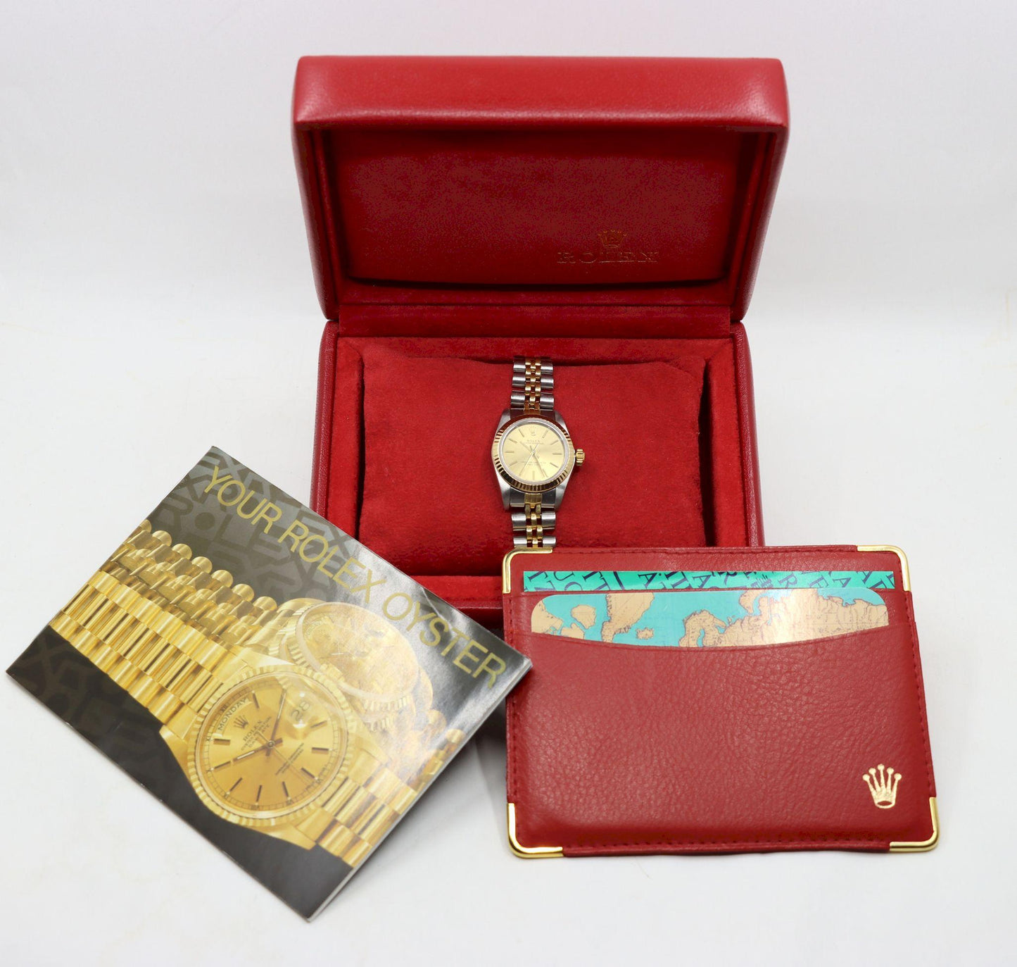 Rolex 18K Gold Oyster Perpetual Ladies Watch