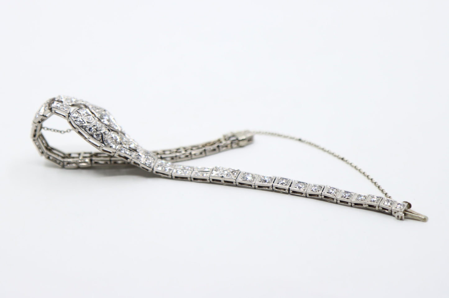 Art Deco Platinum Diamonds Bracelet