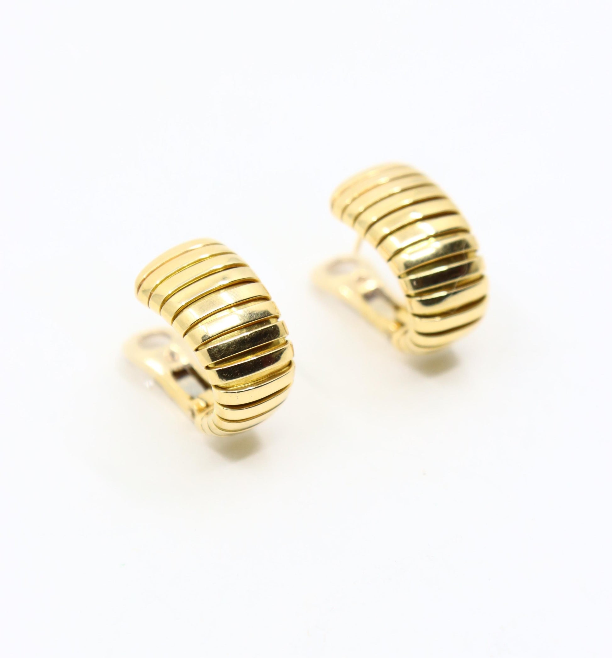 Bulgari 18K Yellow Gold Tubogas Earring