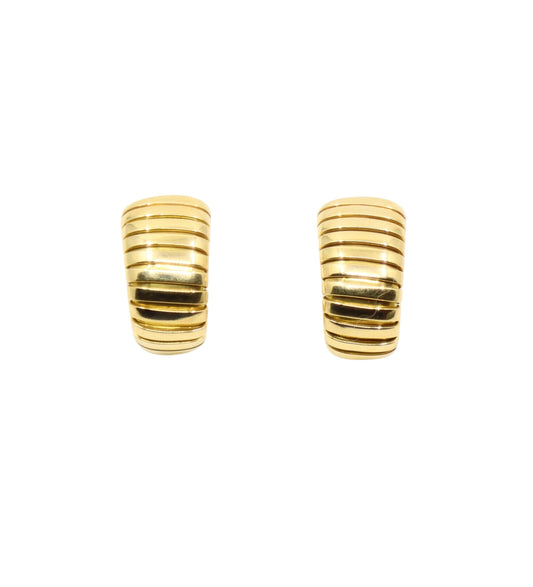 Bulgari 18K Yellow Gold Tubogas Earring