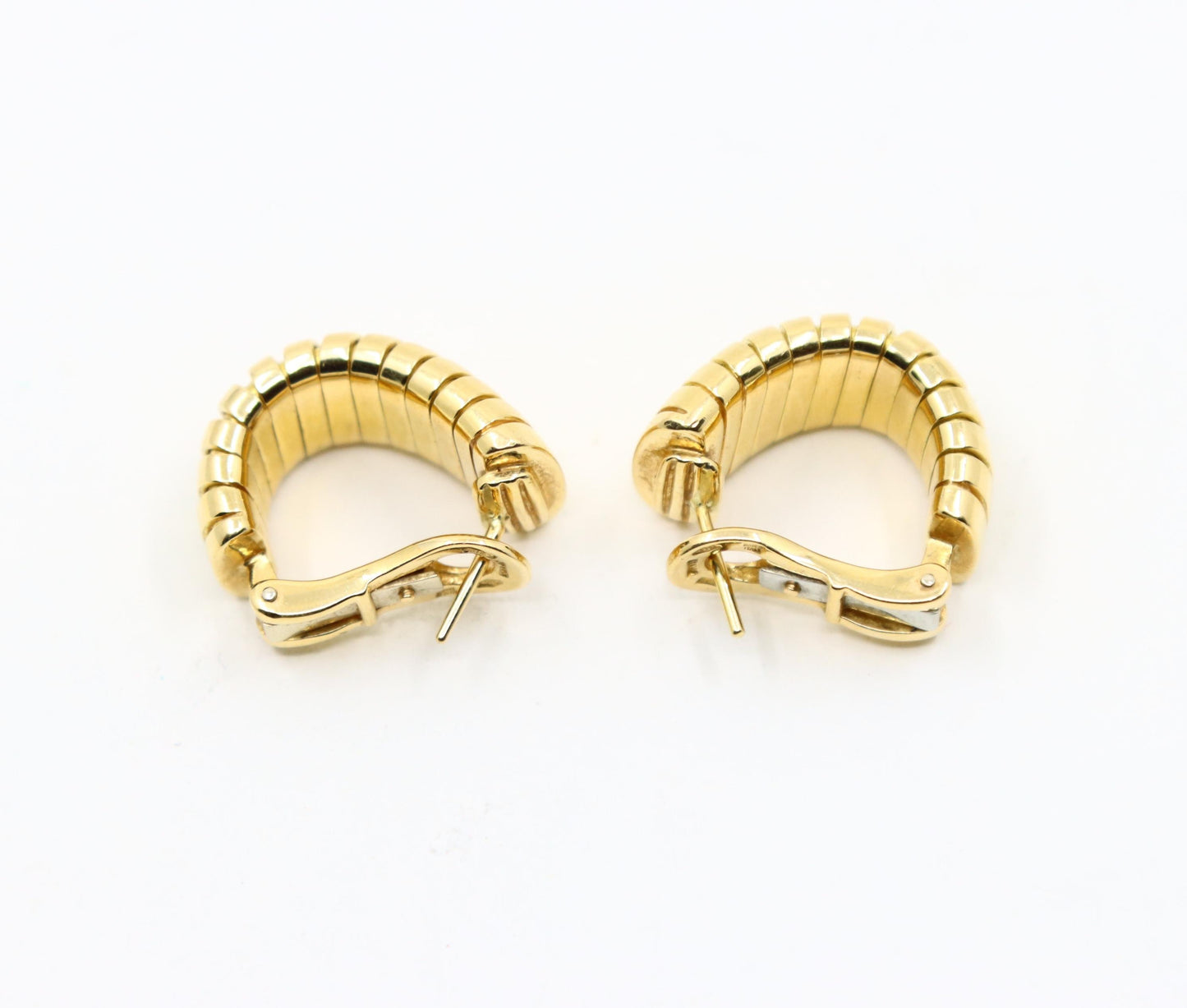 Bulgari 18K Yellow Gold Tubogas Earring