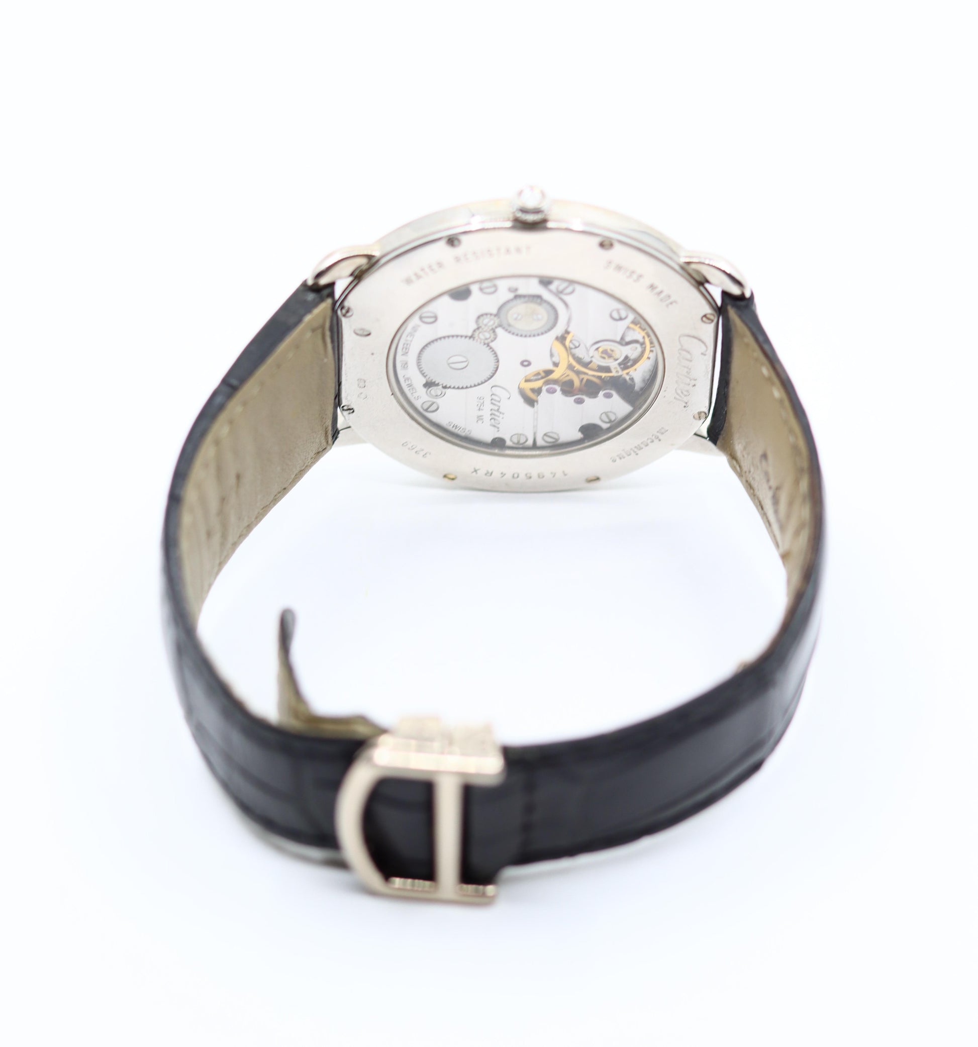 Cartier Ronde Louis 18K White Gold Diamond Watch