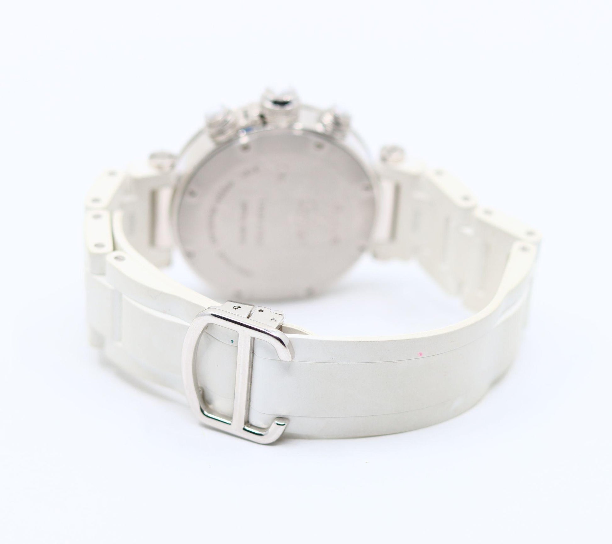 Cartier Pasha 18K White Gold Diamond Watch