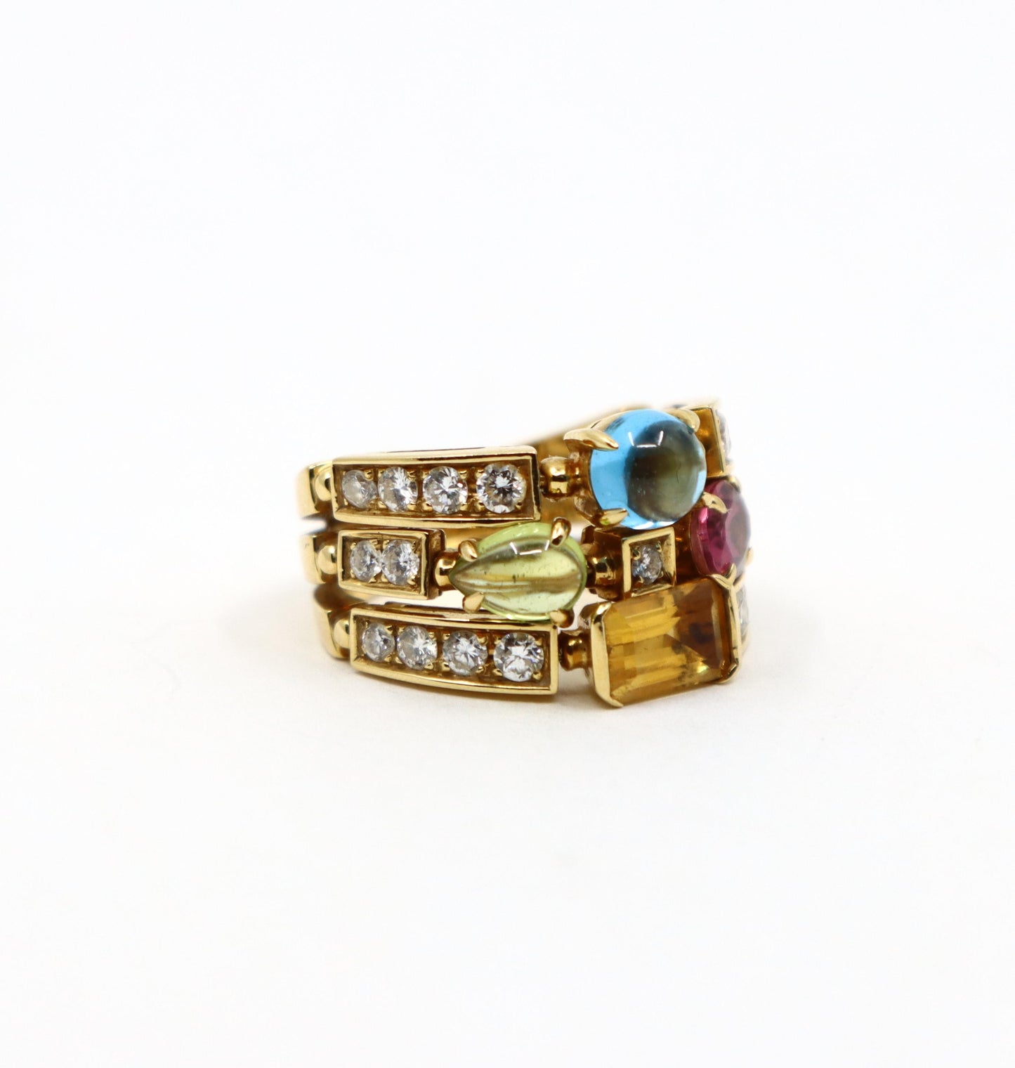 Bulgari Allegra Diamond & Multi-gemstone Ring