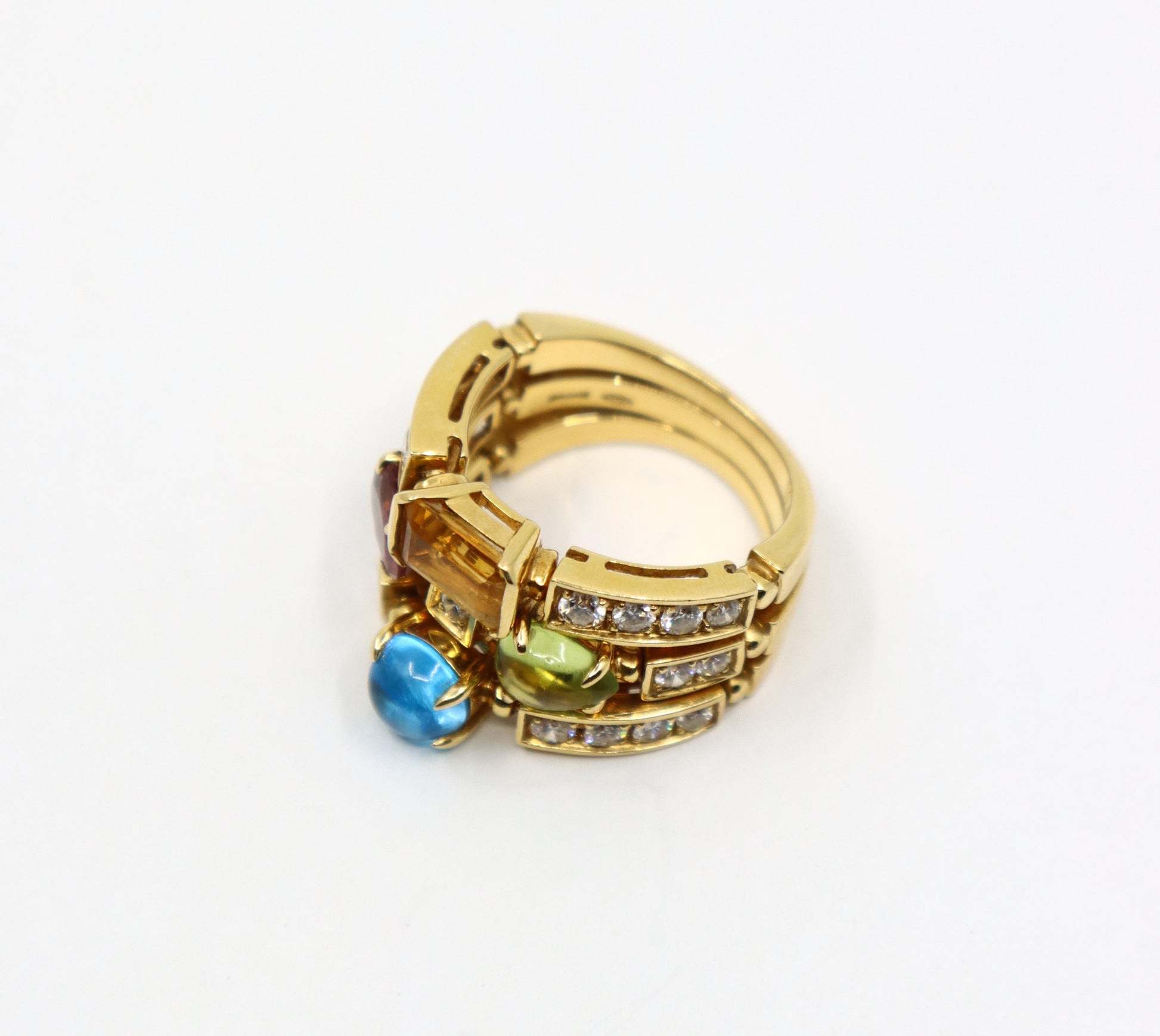 Bulgari Allegra Diamond & Multi-gemstone Ring