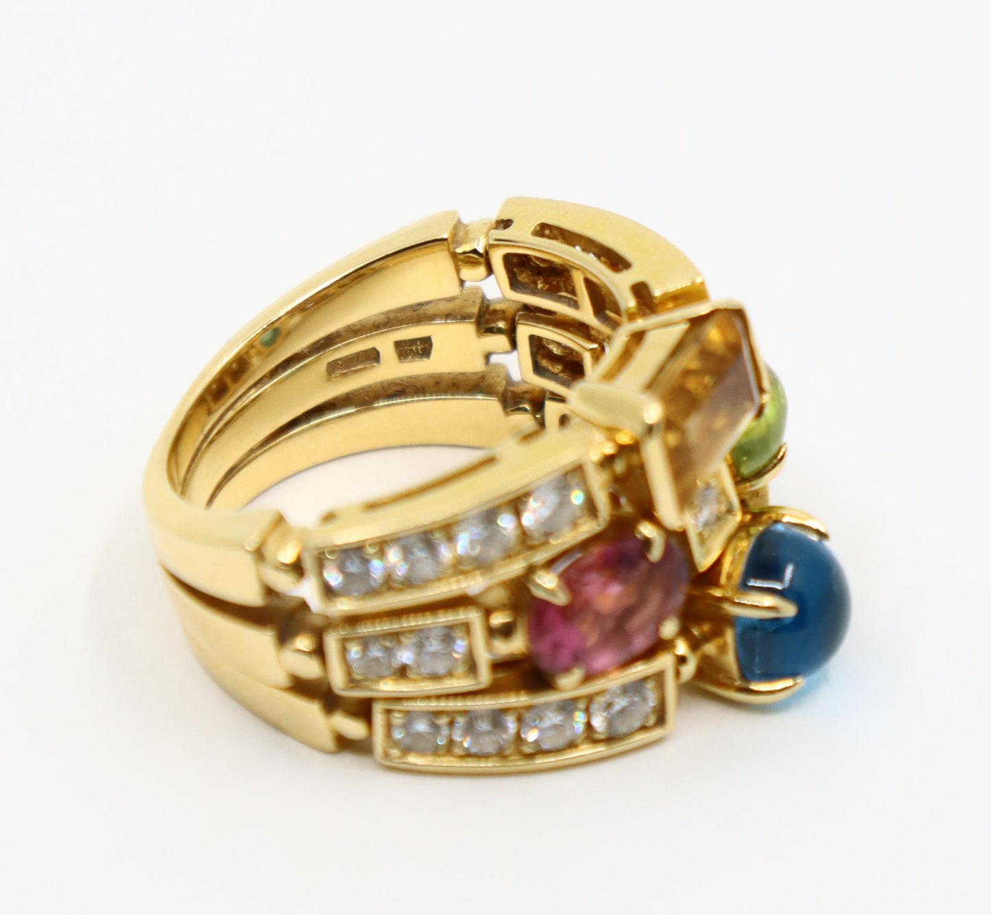 Bulgari Allegra Diamond & Multi-gemstone Ring