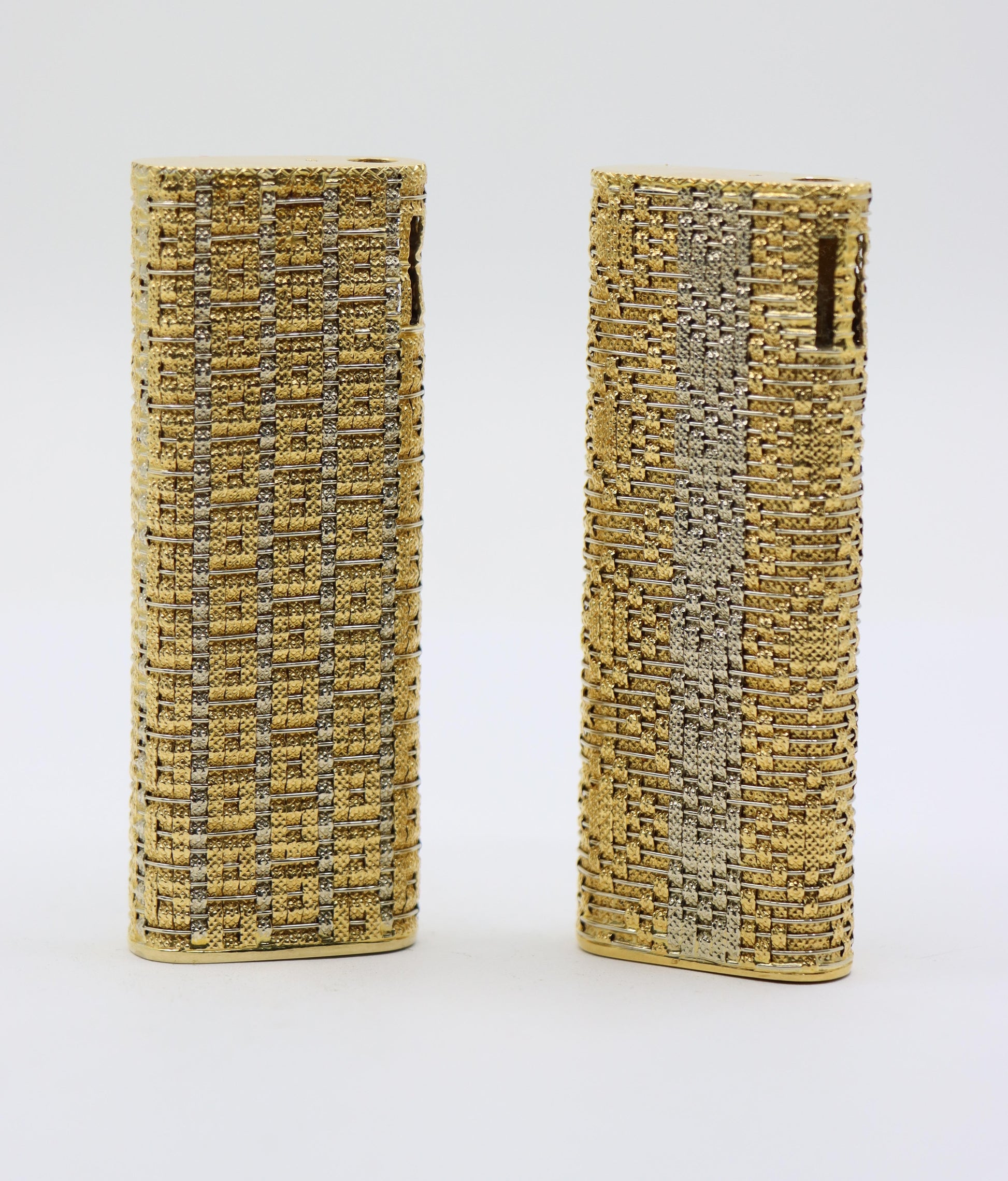 A Pair Of Sarome 18K Gold Lighters