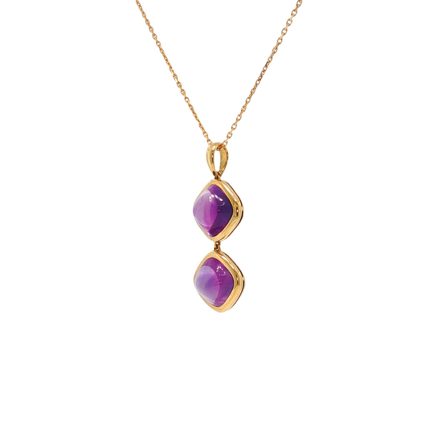 Vintage 1980s Van Cleef & Arpels Amethyst Drop Necklace
