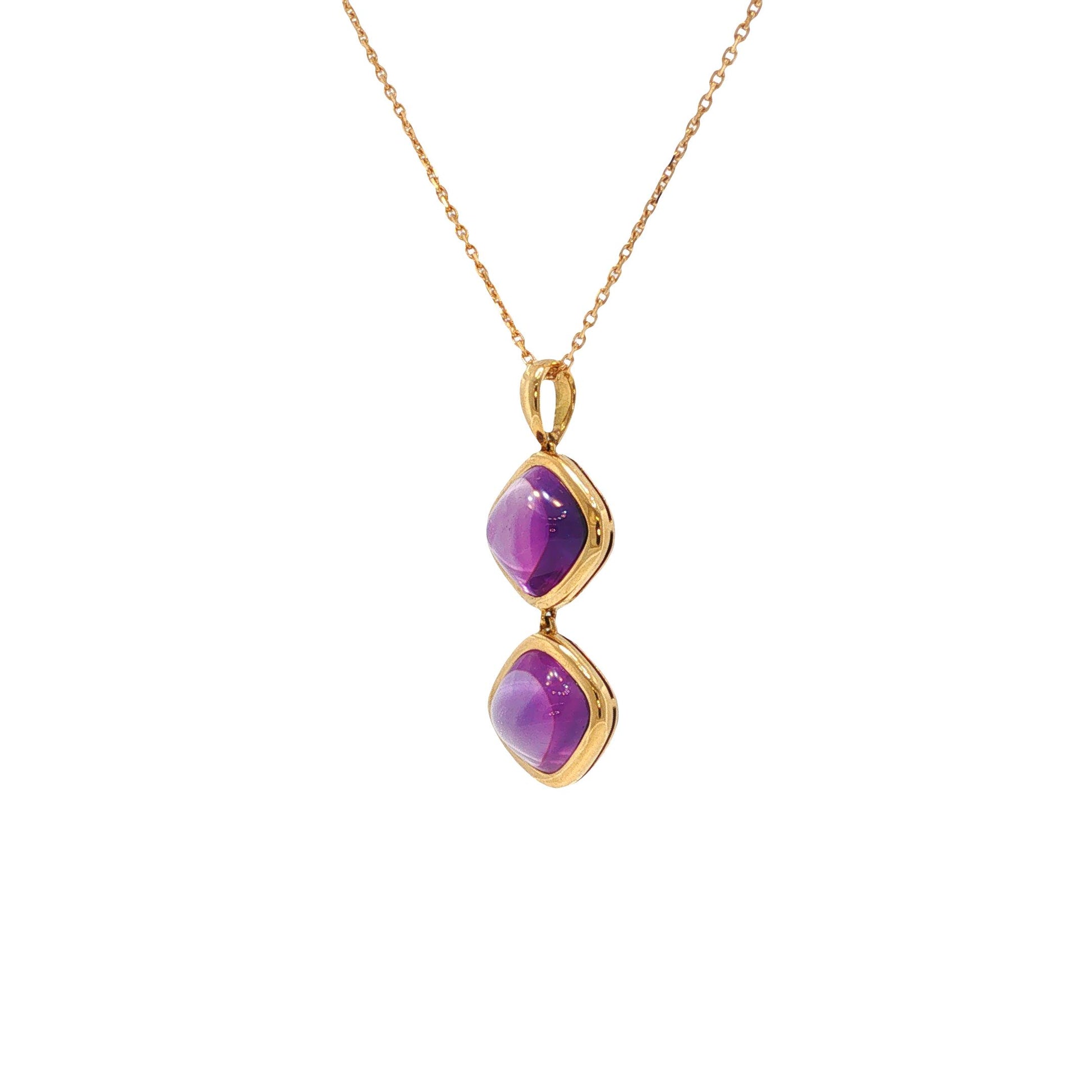 Vintage 1980s Van Cleef & Arpels Amethyst Drop Necklace
