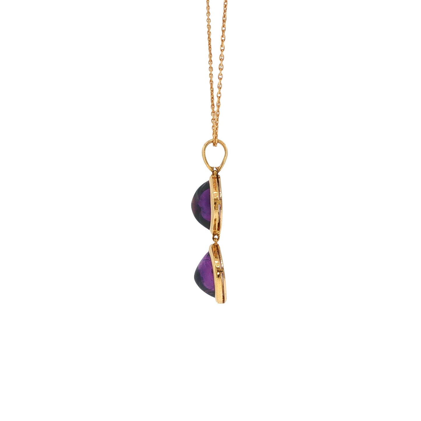 Vintage 1980s Van Cleef & Arpels Amethyst Drop Necklace