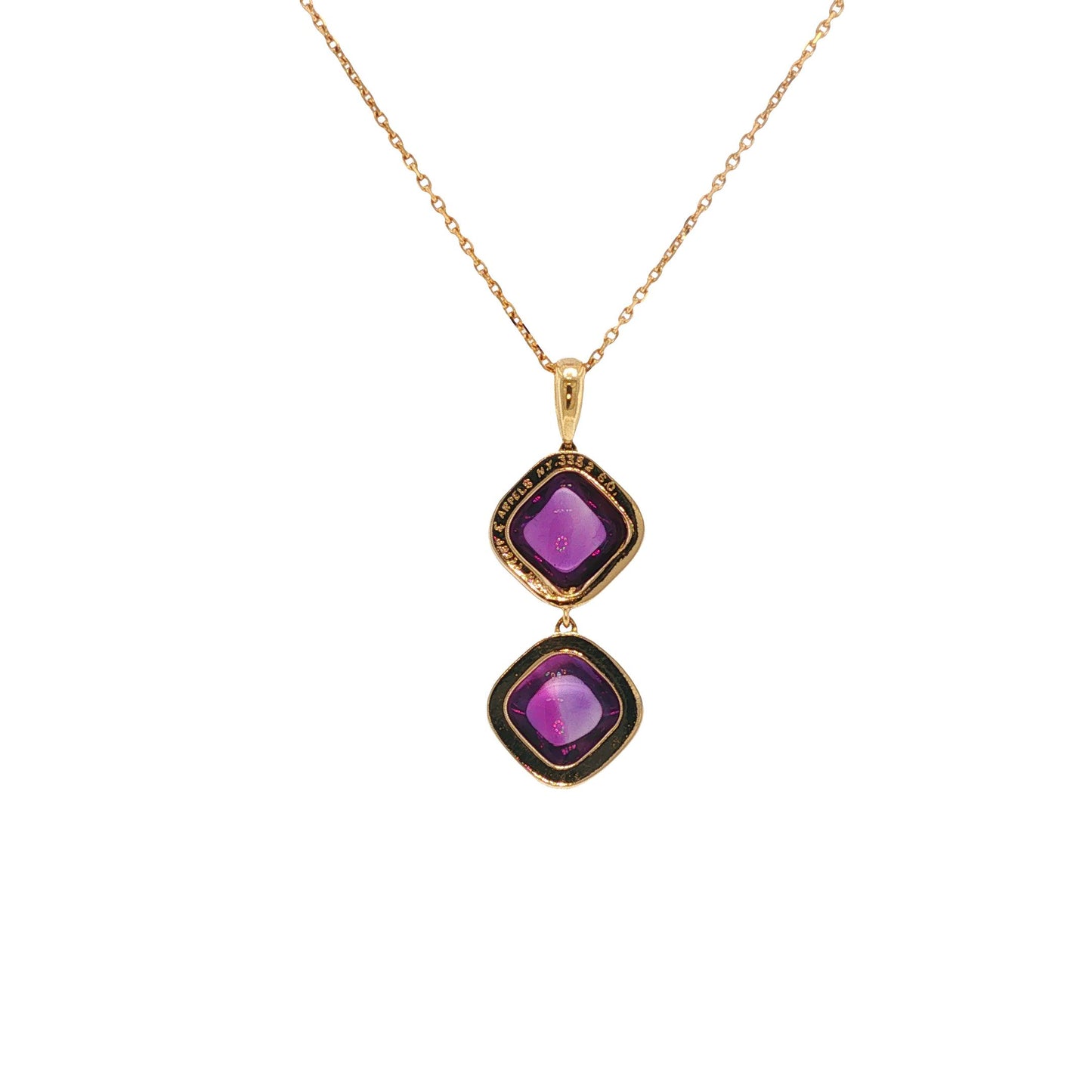 Vintage 1980s Van Cleef & Arpels Amethyst Drop Necklace