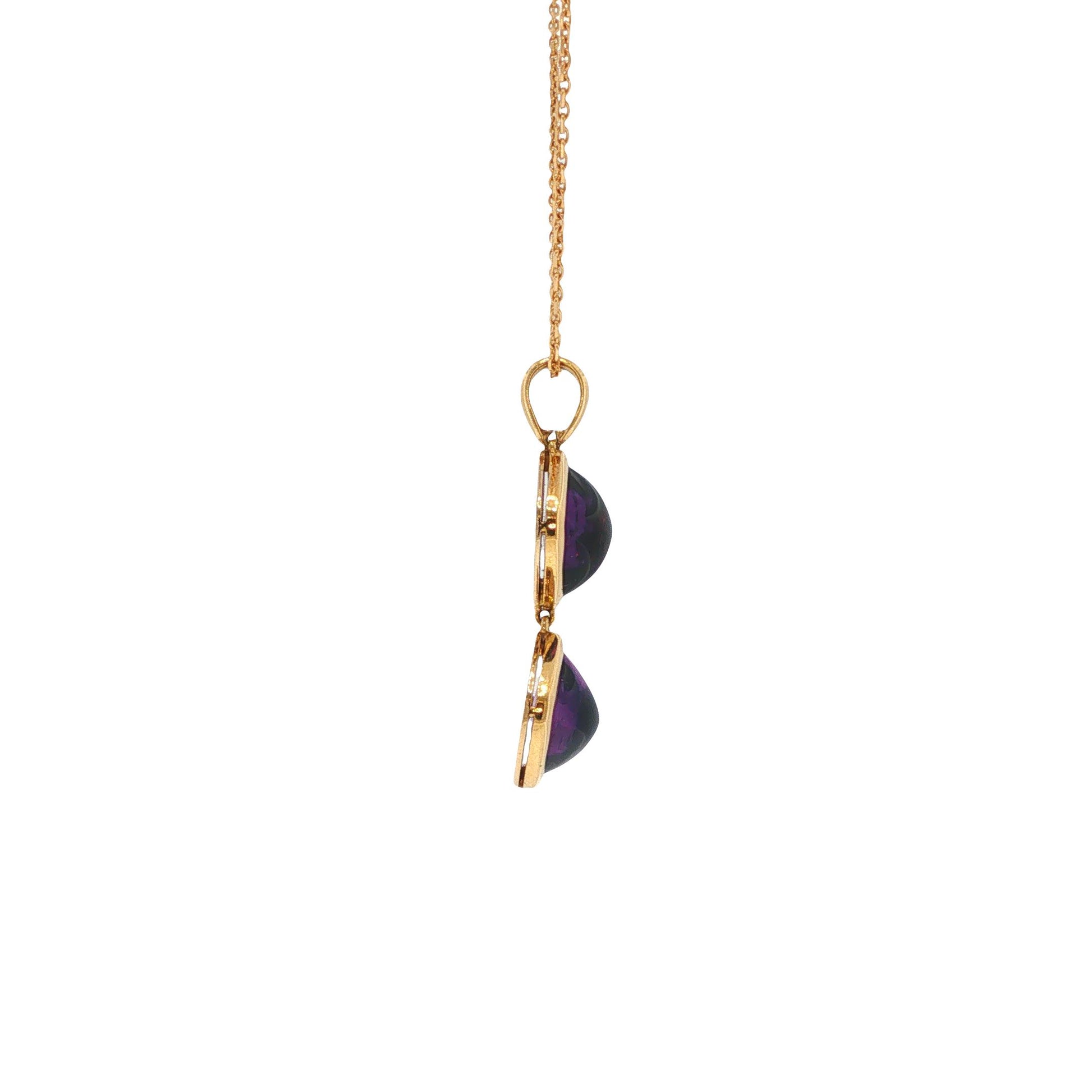 Vintage 1980s Van Cleef & Arpels Amethyst Drop Necklace