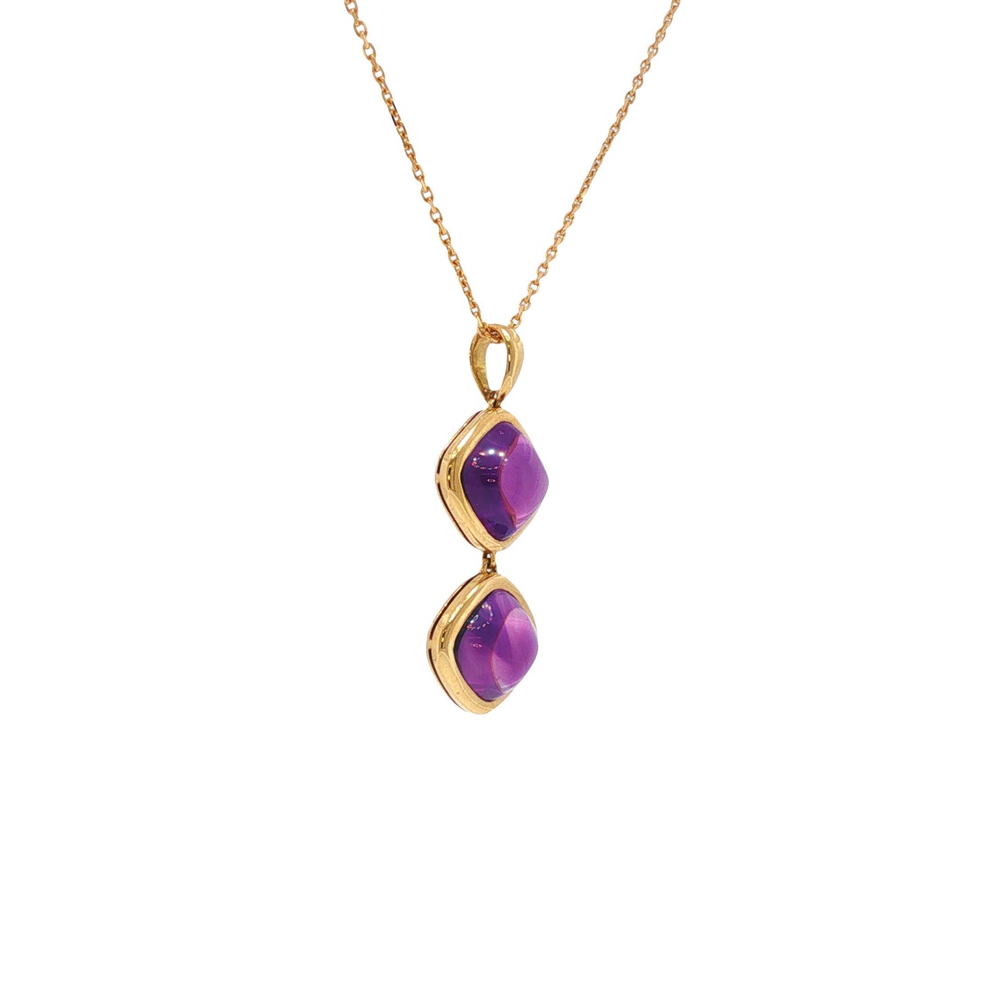 Vintage 1980s Van Cleef & Arpels Amethyst Drop Necklace