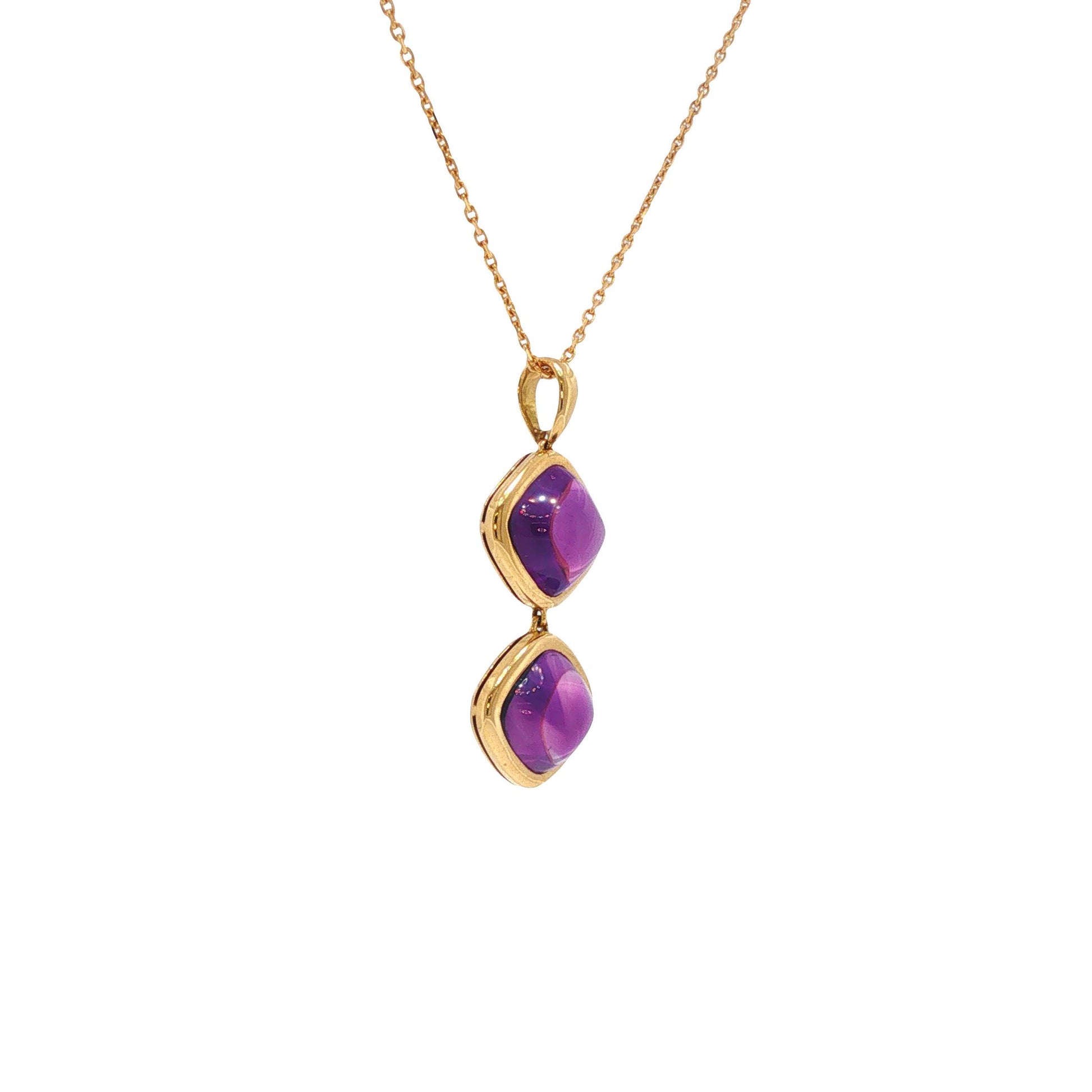 Vintage 1980s Van Cleef & Arpels Amethyst Drop Necklace