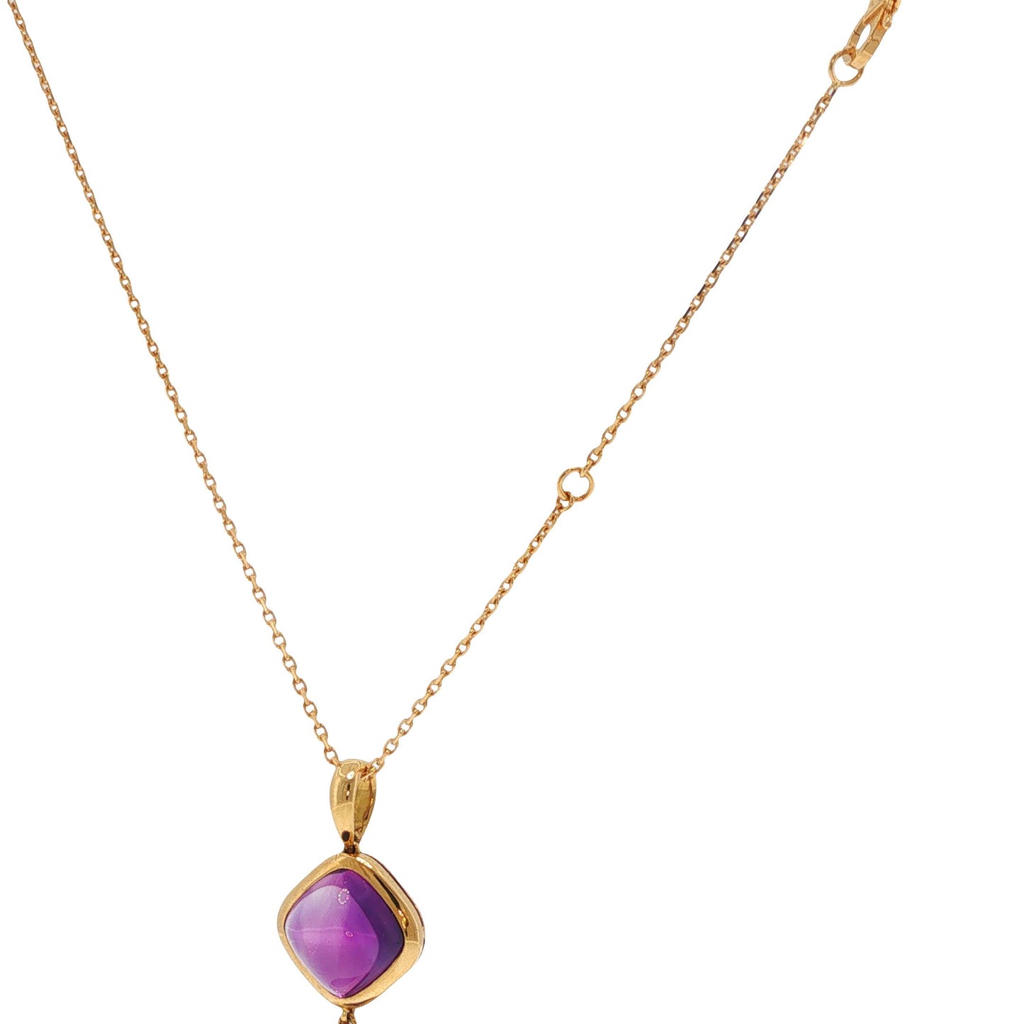 Vintage 1980s Van Cleef & Arpels Amethyst Drop Necklace
