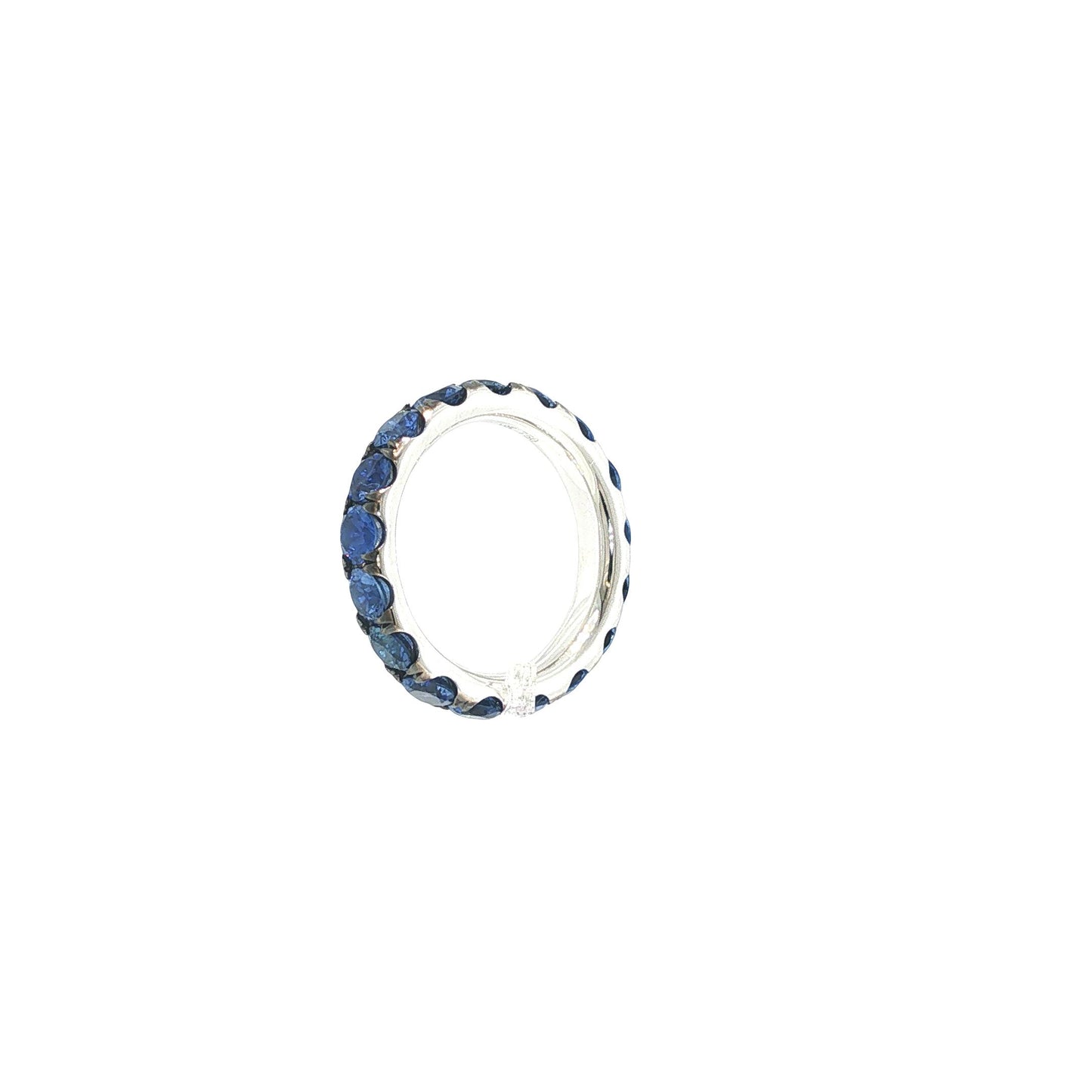 18K White Gold Sapphire Eternity Ring