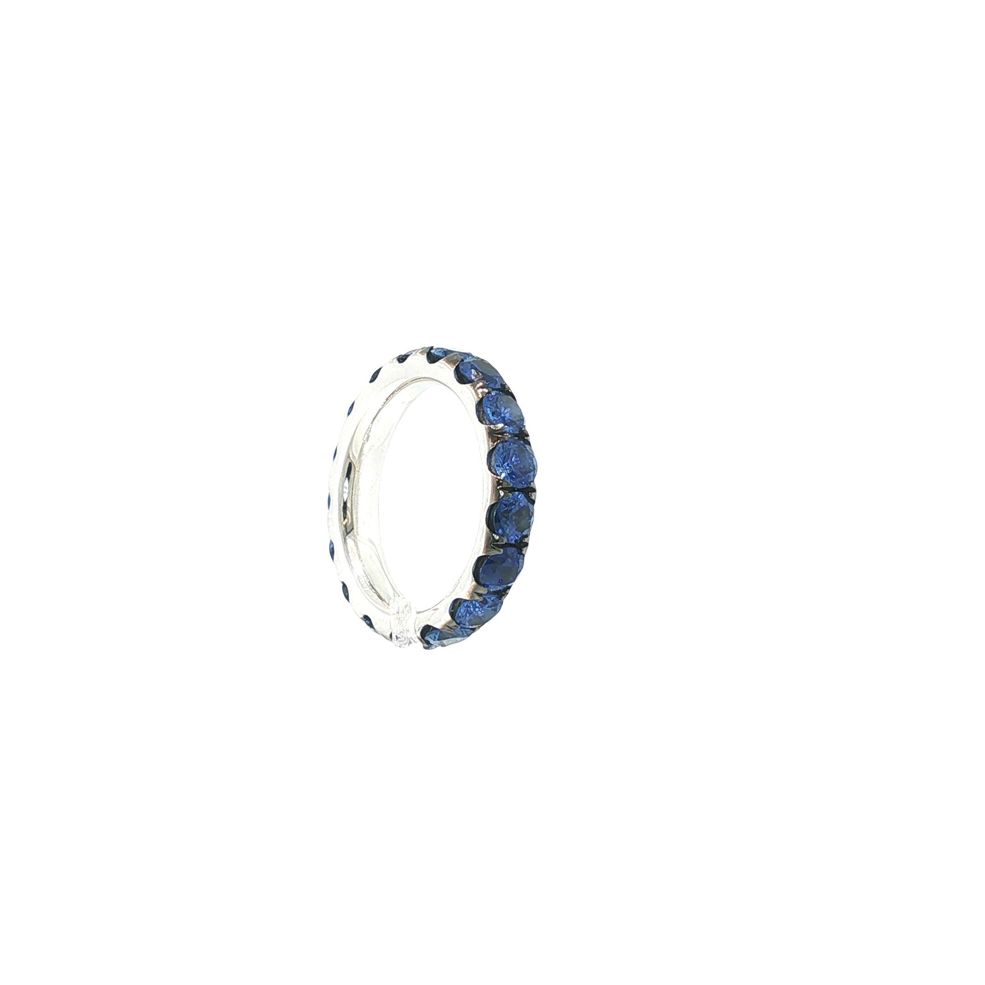 18K White Gold Sapphire Eternity Ring