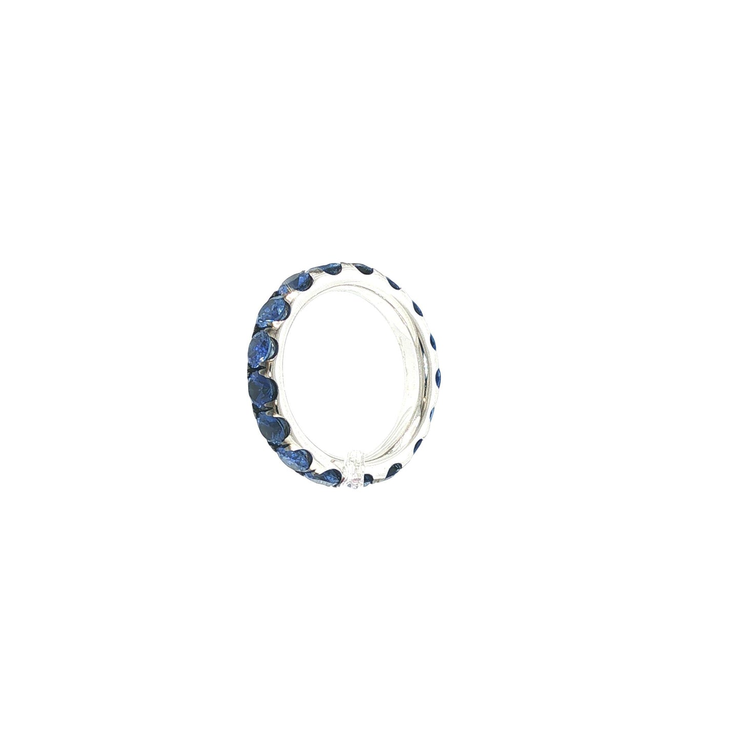 18K White Gold Sapphire Eternity Ring