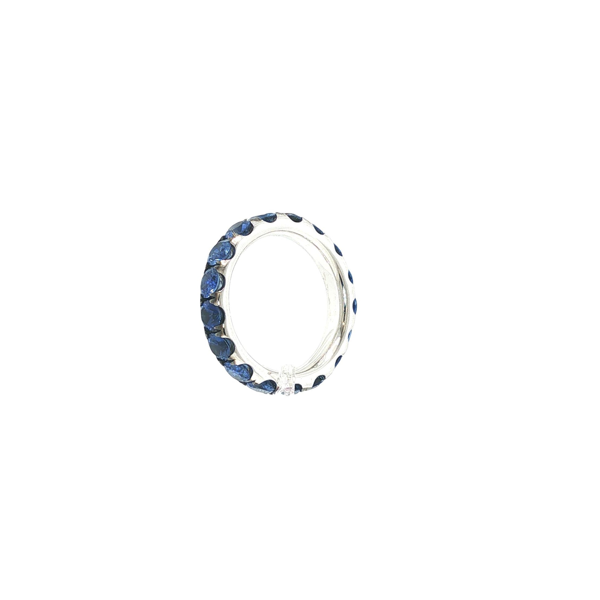 18K White Gold Sapphire Eternity Ring