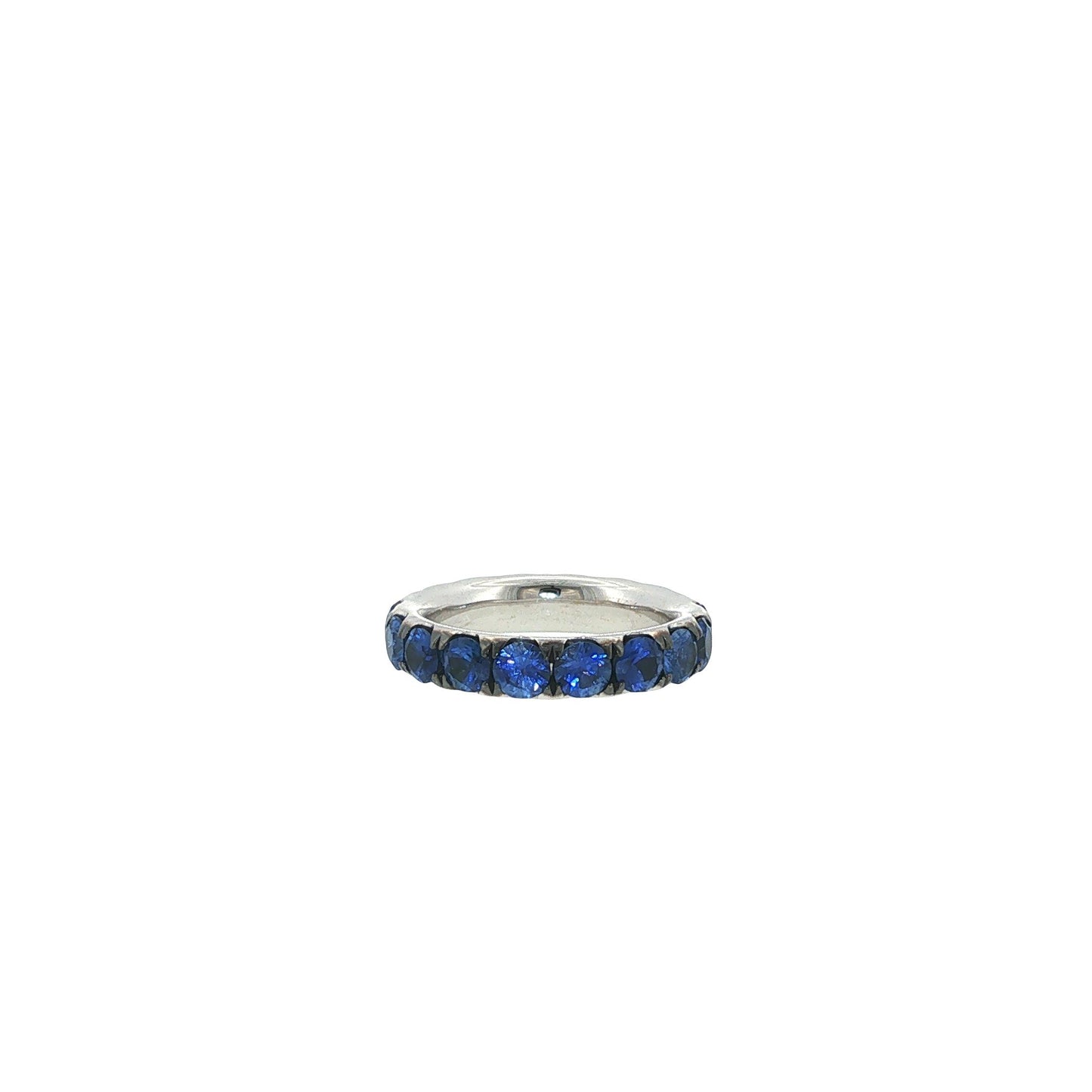 18K White Gold Sapphire Eternity Ring