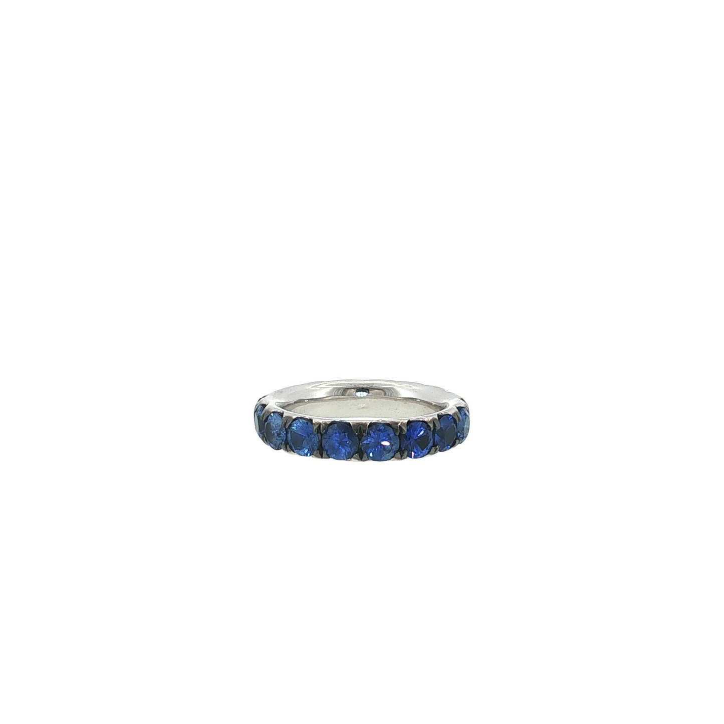 18K White Gold Sapphire Eternity Ring