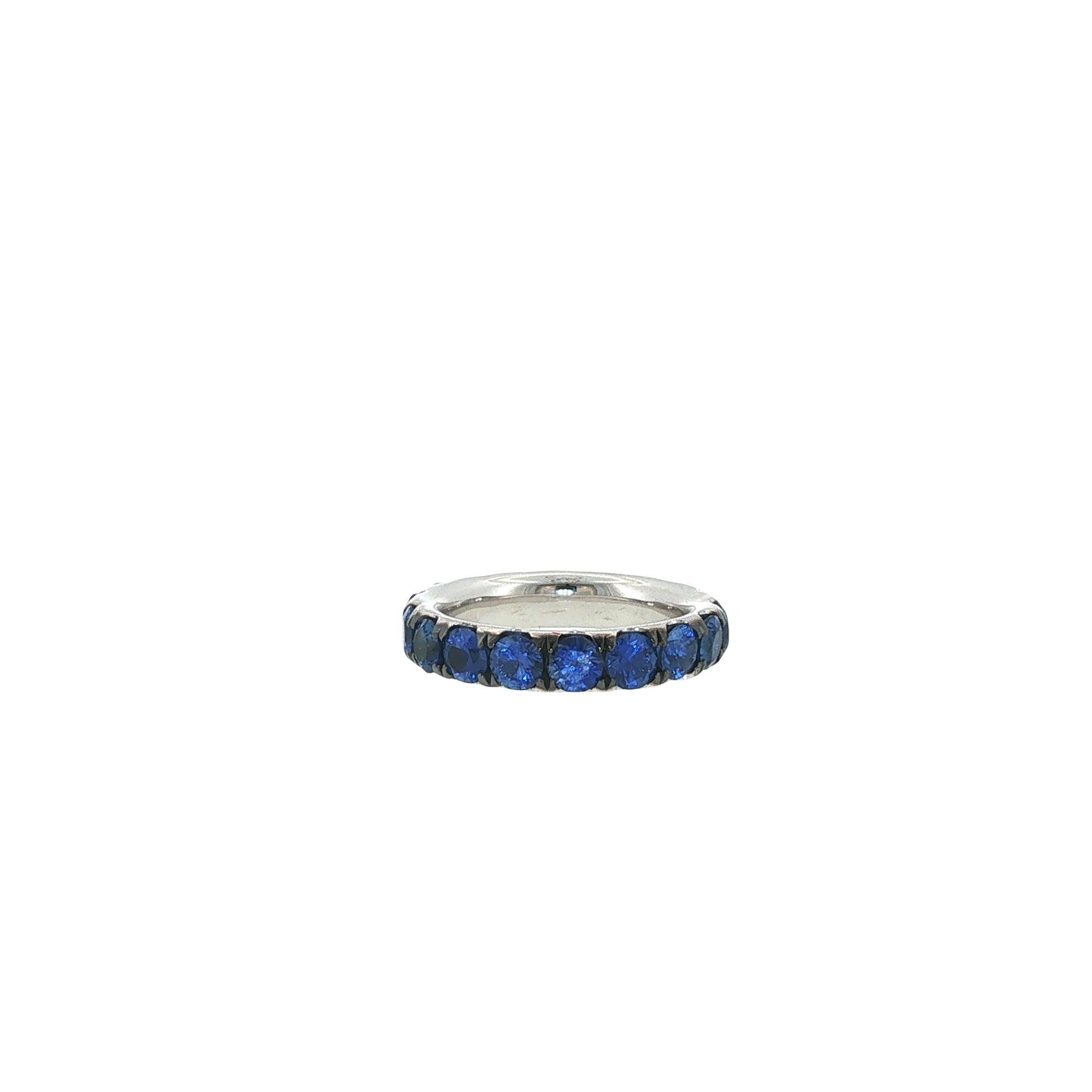 18K White Gold Sapphire Eternity Ring