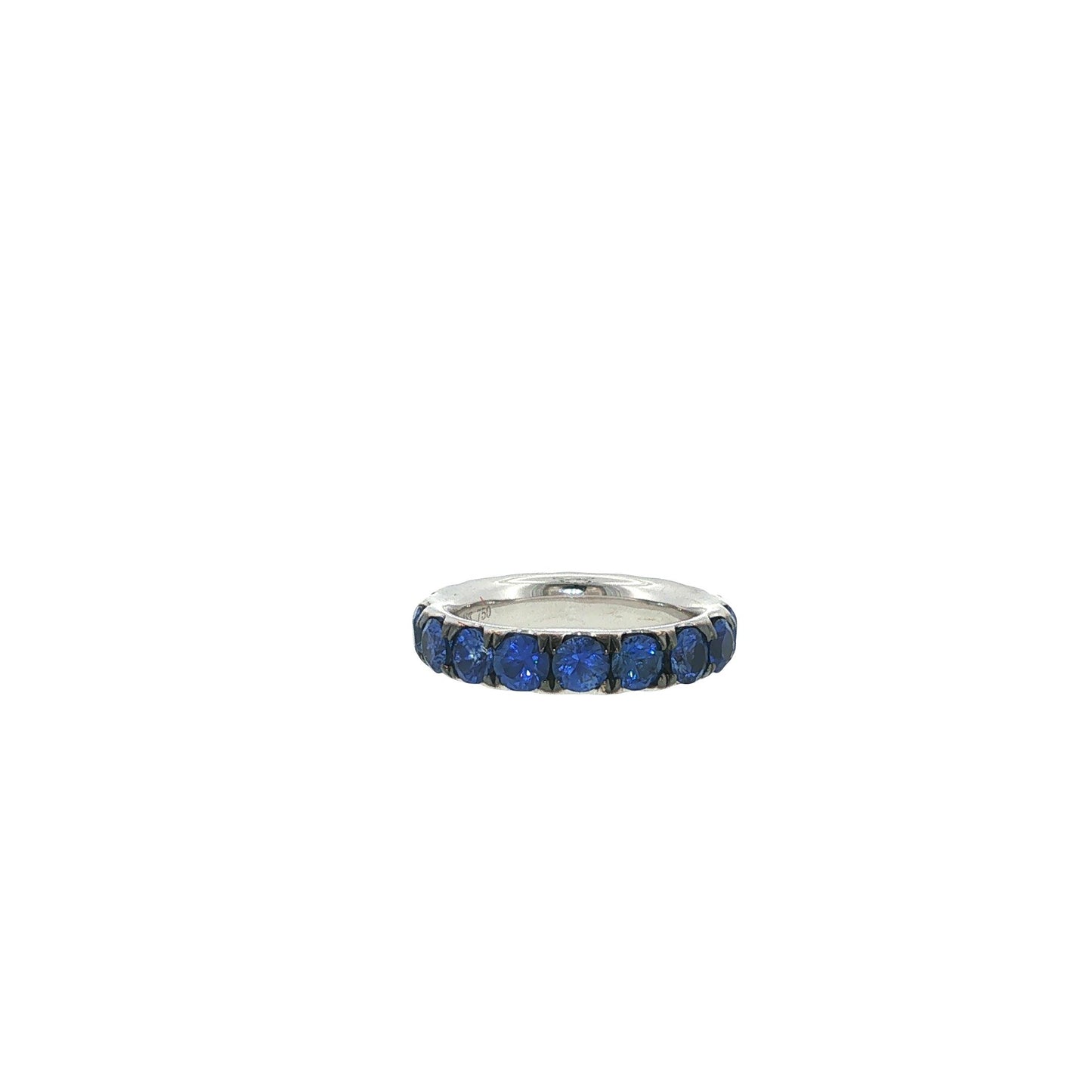 18K White Gold Sapphire Eternity Ring