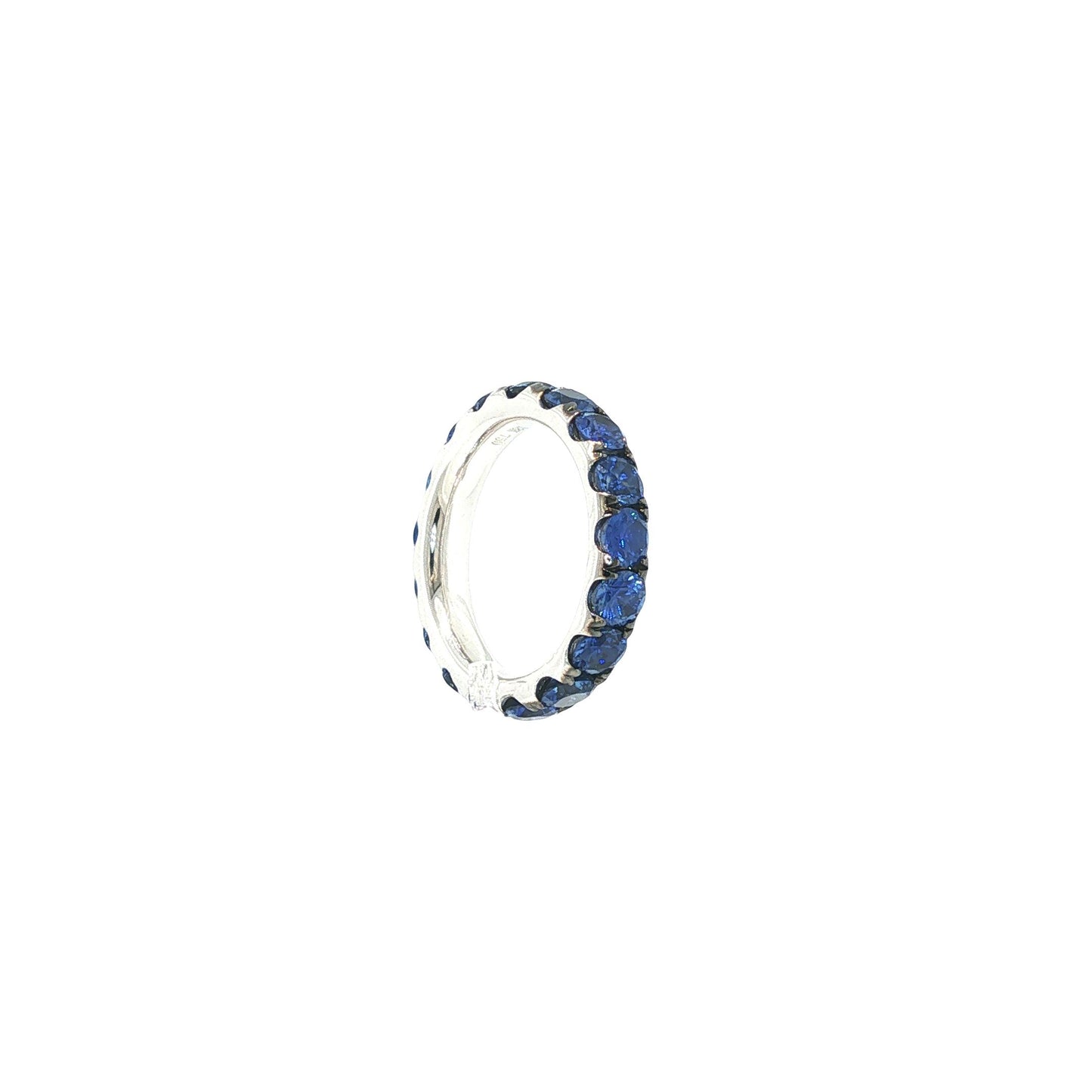 18K White Gold Sapphire Eternity Ring