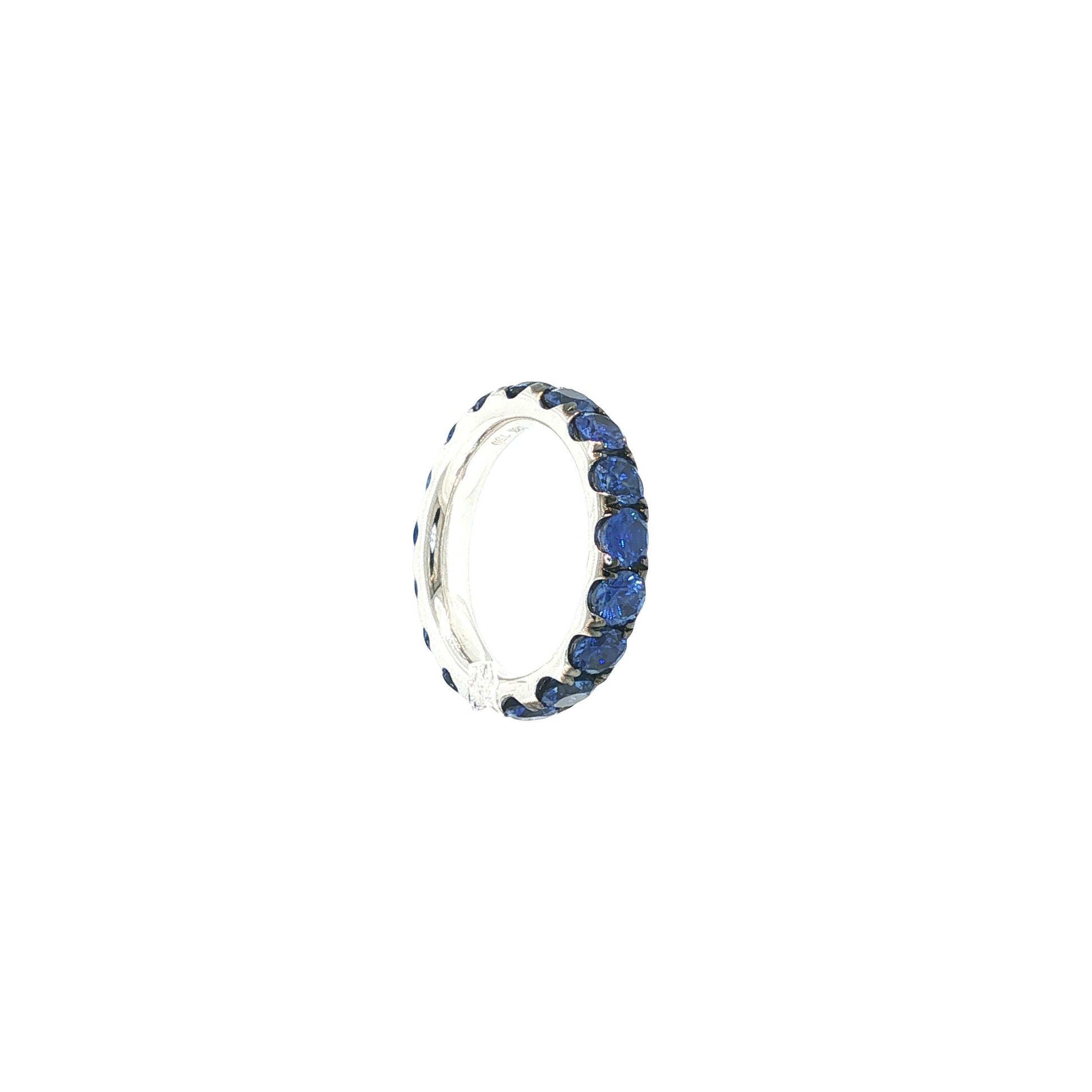 18K White Gold Sapphire Eternity Ring