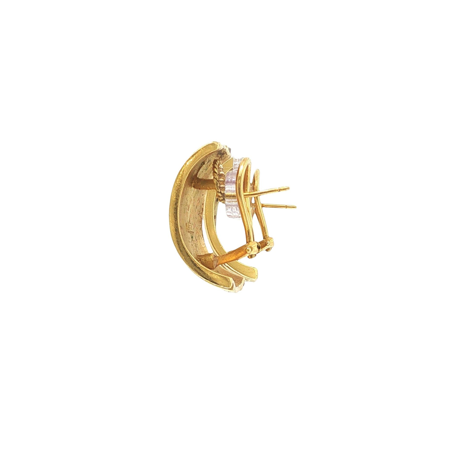 SeidenGang 18K Gold Dancing Figure Diamond Earrings
