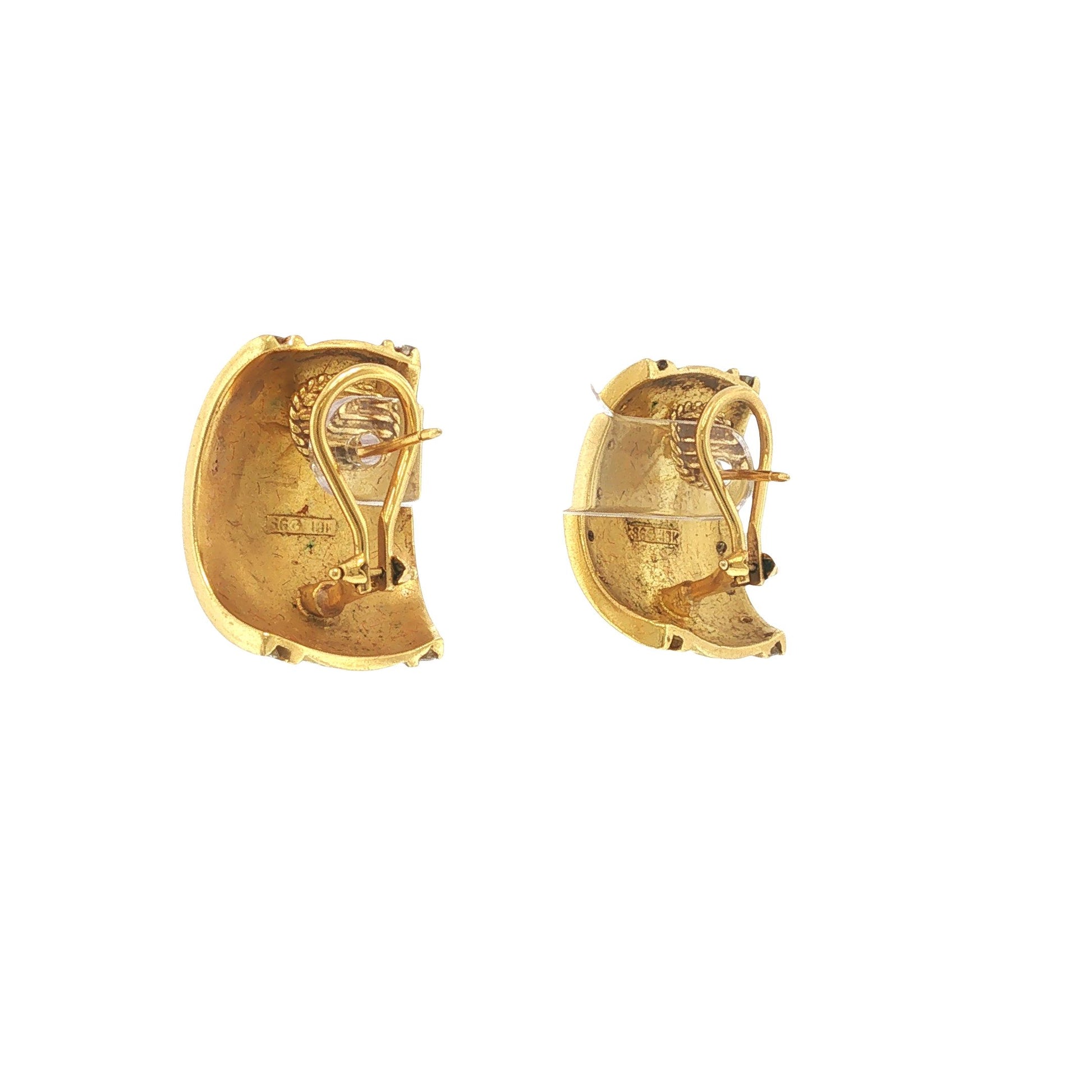 SeidenGang 18K Gold Dancing Figure Diamond Earrings