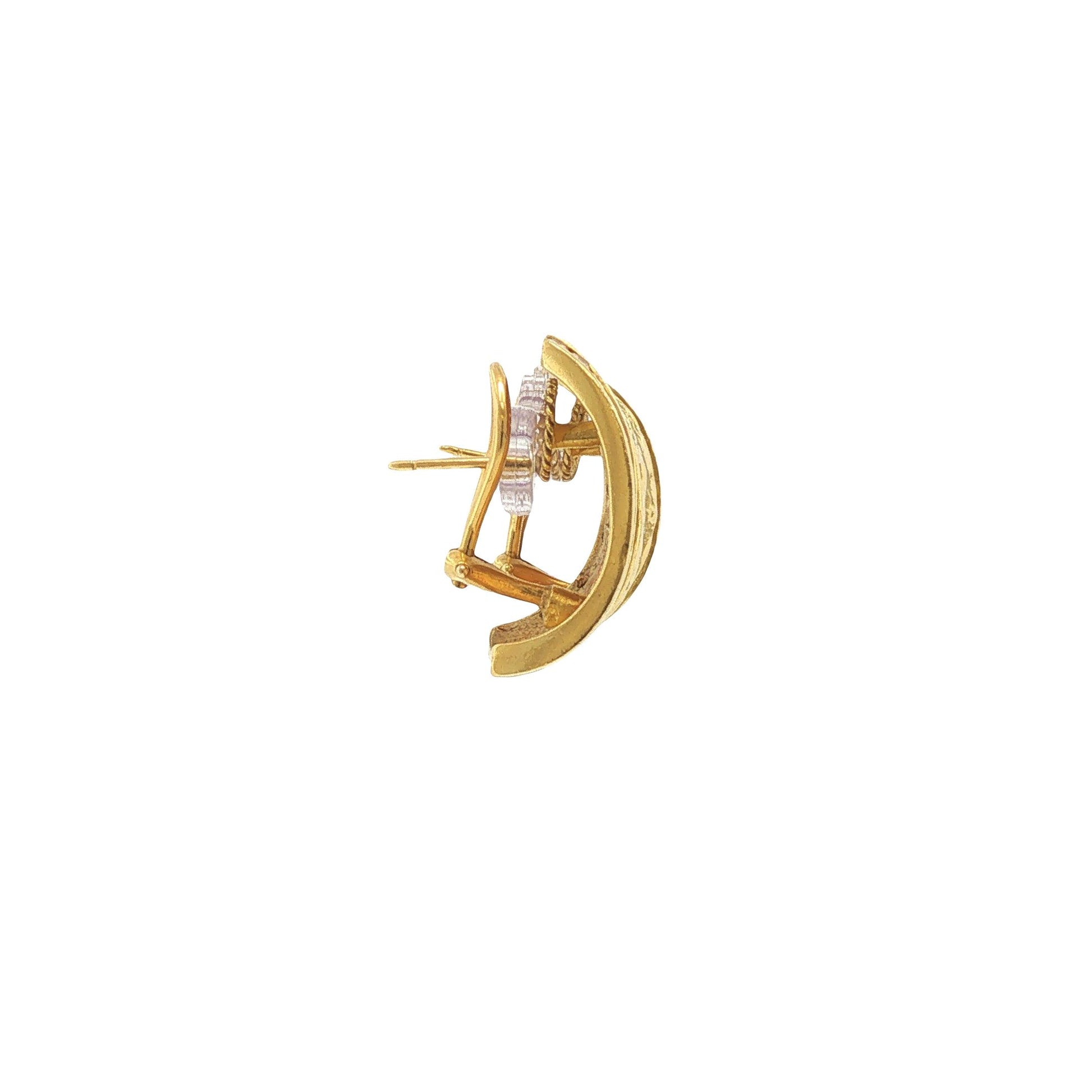 SeidenGang 18K Gold Dancing Figure Diamond Earrings