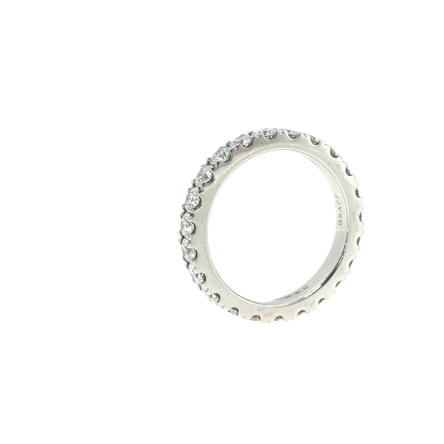 Graff Platinum Diamond Eternity Band Ring
