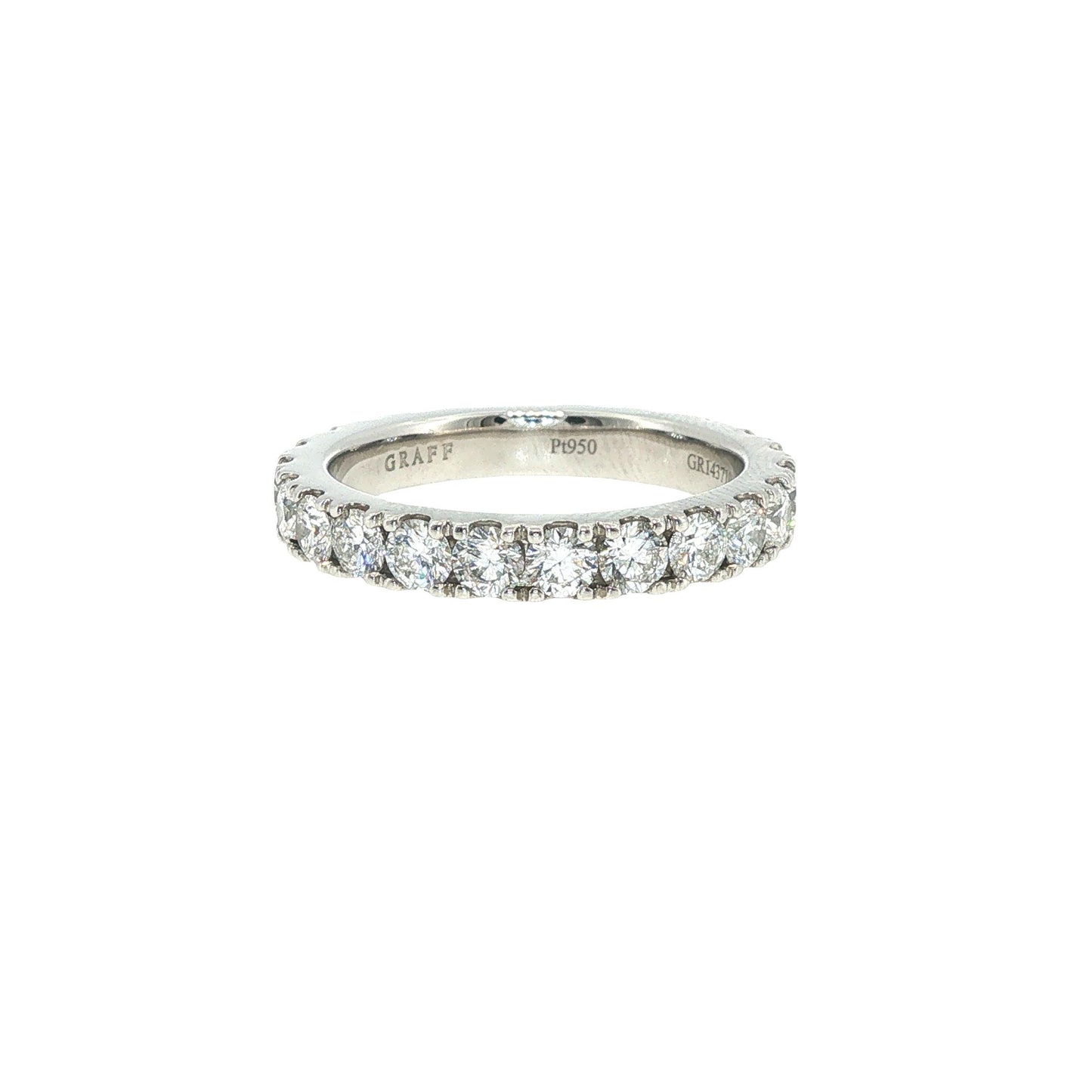 Graff Platinum Diamond Eternity Band Ring