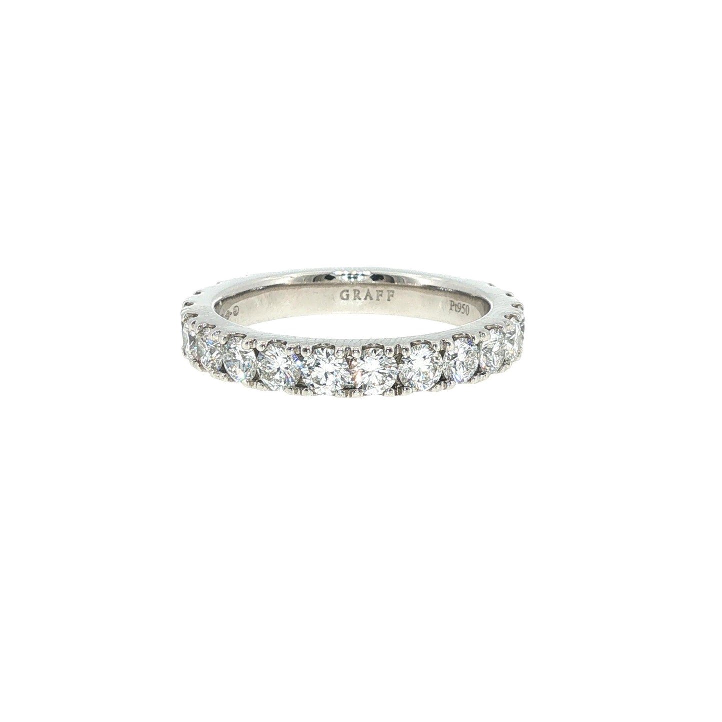 Graff Platinum Diamond Eternity Band Ring