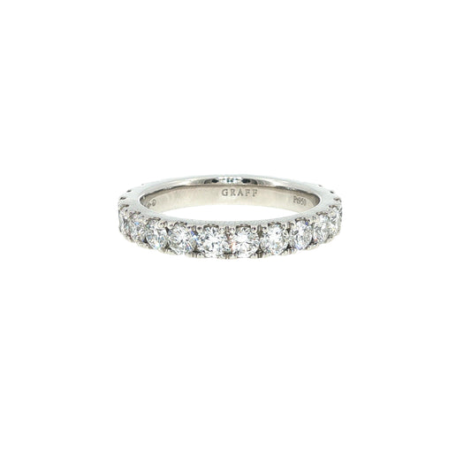 Graff Platinum Diamond Eternity Band Ring
