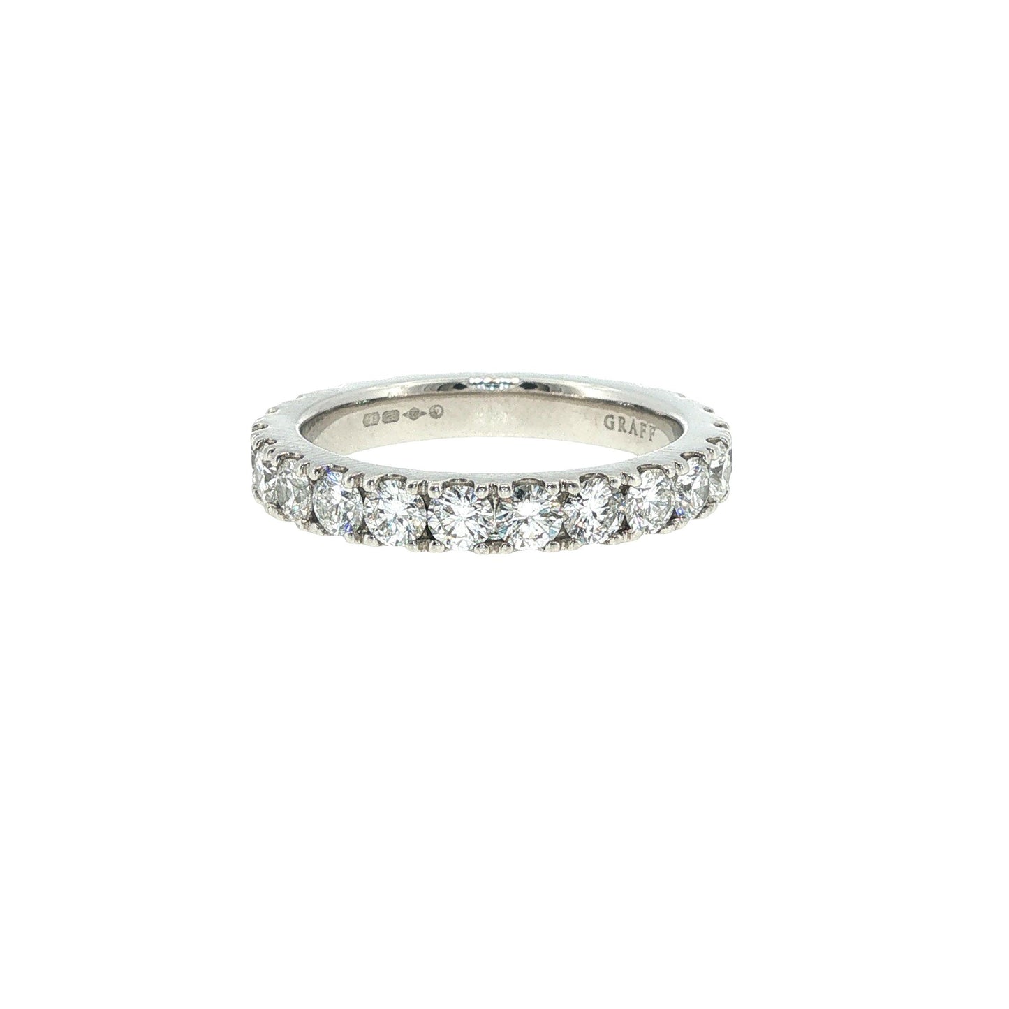 Graff Platinum Diamond Eternity Band Ring