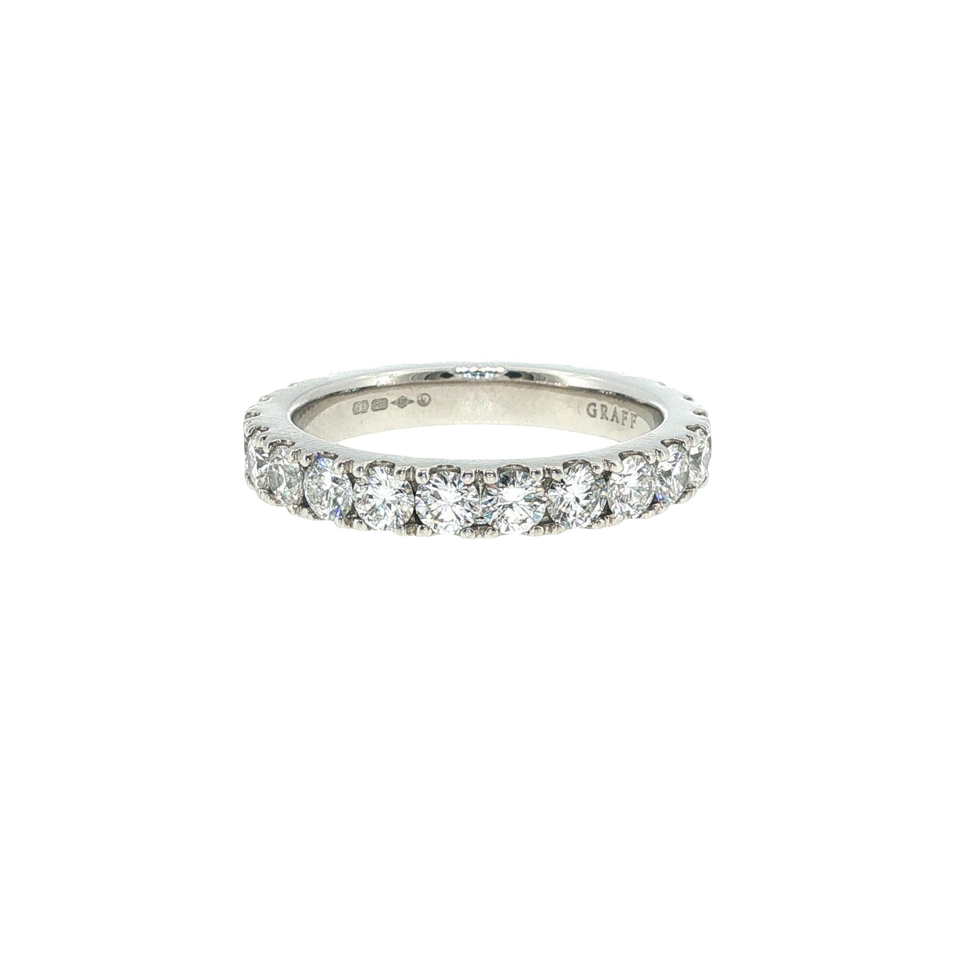 Graff Platinum Diamond Eternity Band Ring