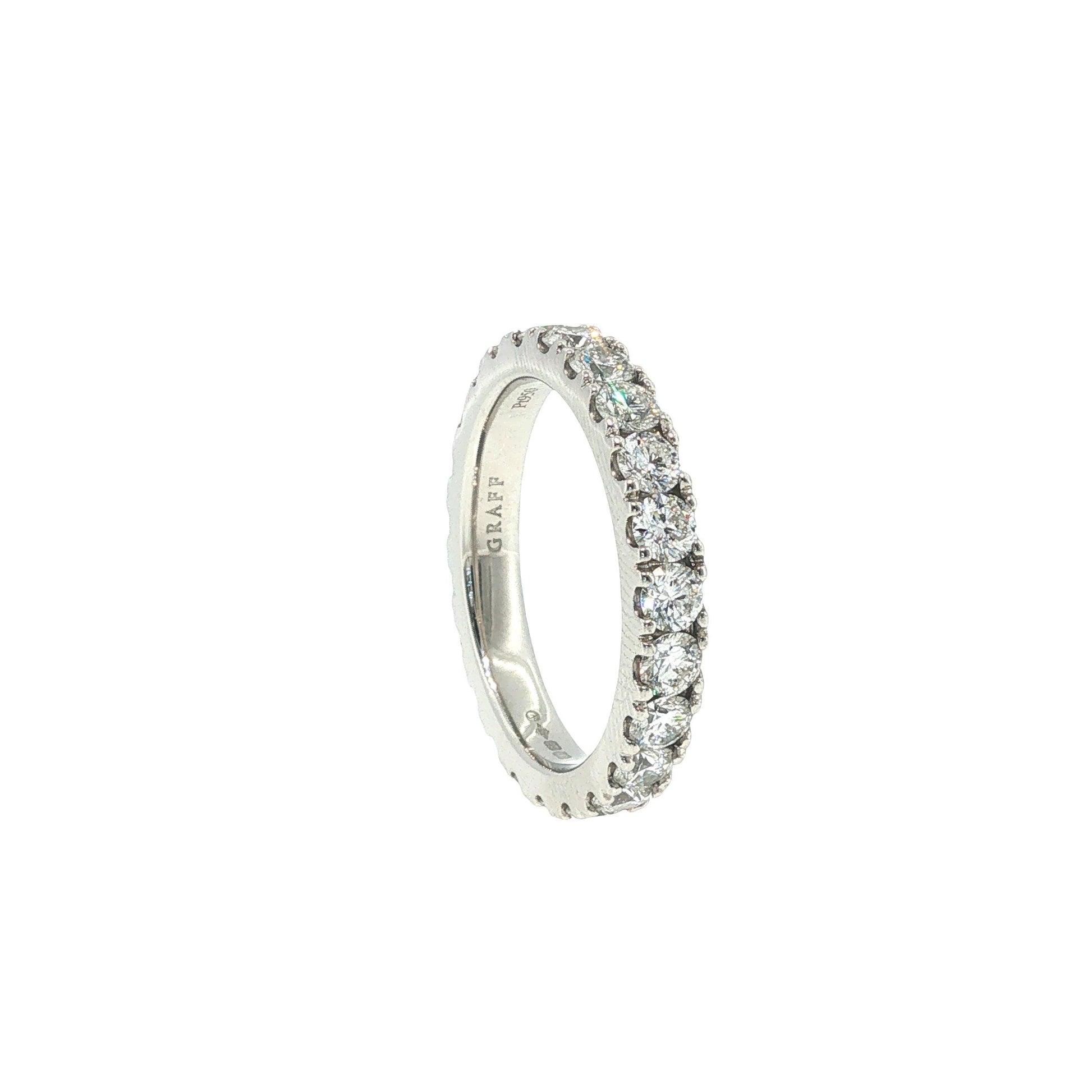 Graff Platinum Diamond Eternity Band Ring