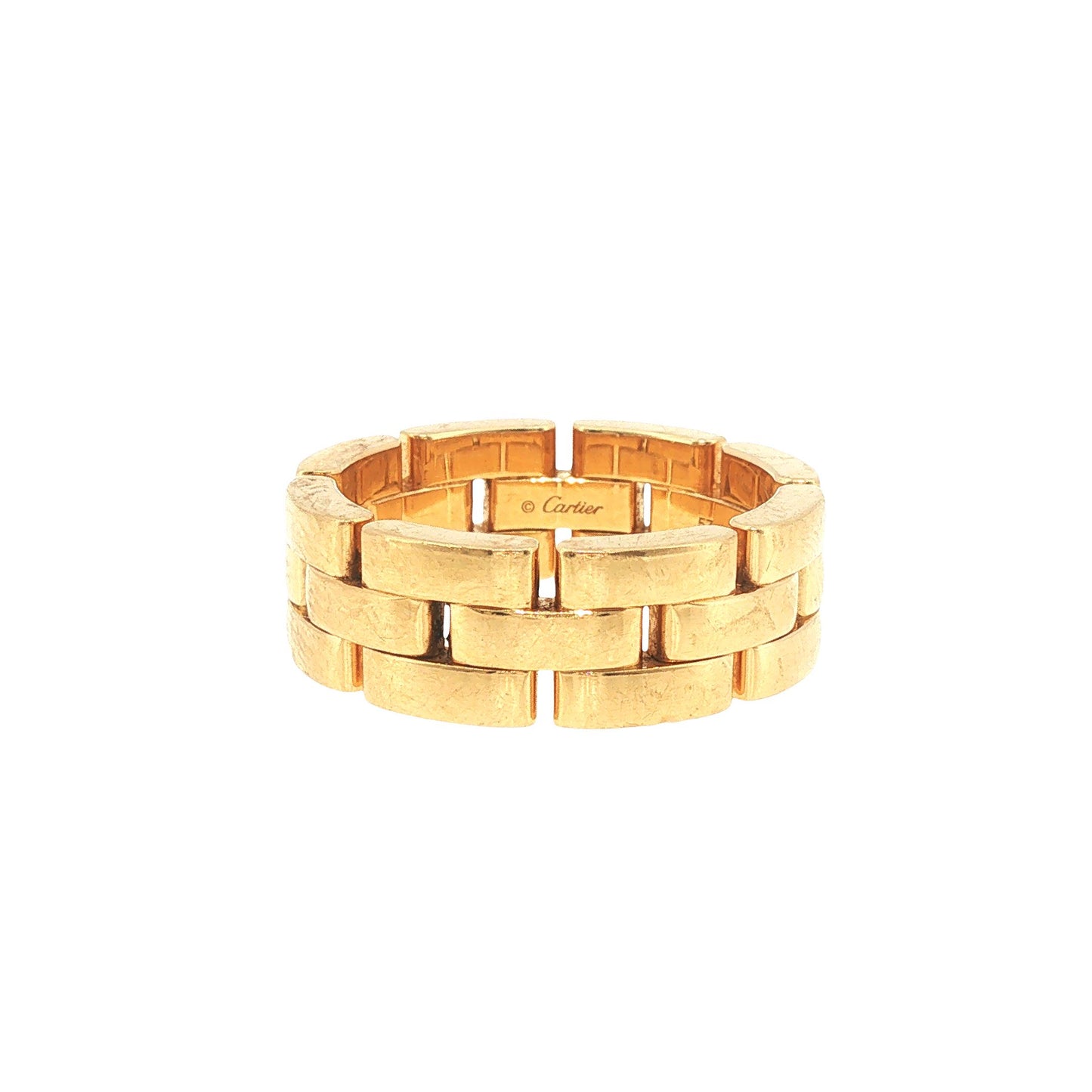 Vintage Cartier 18K Gold Maillon Panthere Ring