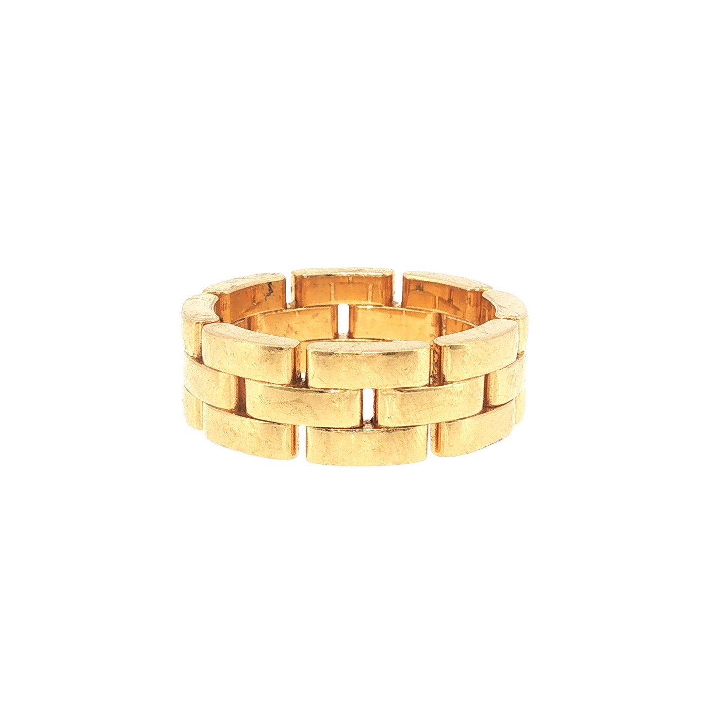 Vintage Cartier 18K Gold Maillon Panthere Ring