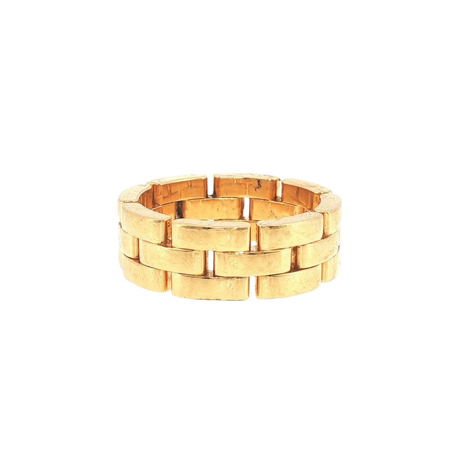 Vintage Cartier 18K Gold Maillon Panthere Ring