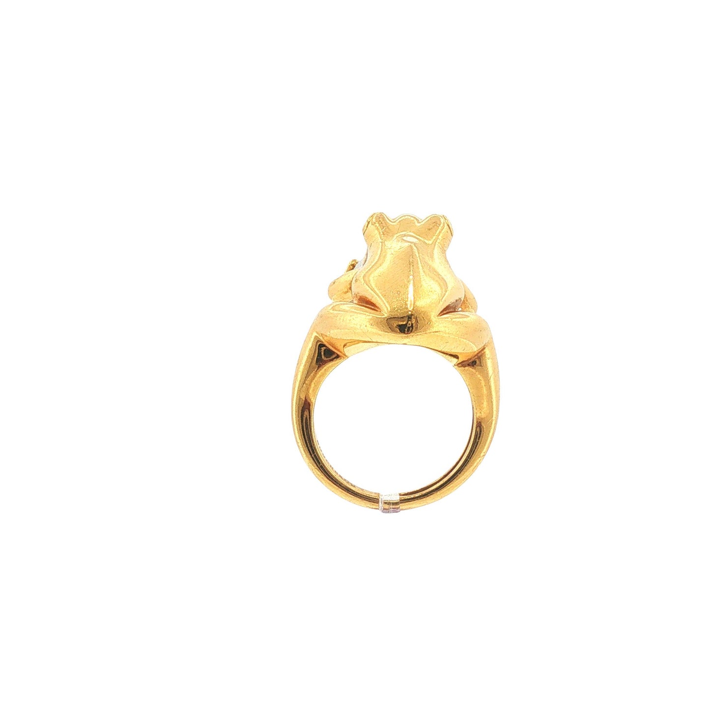 Boucheron 18K Gold Diamond & Tsavorite Frog Ring