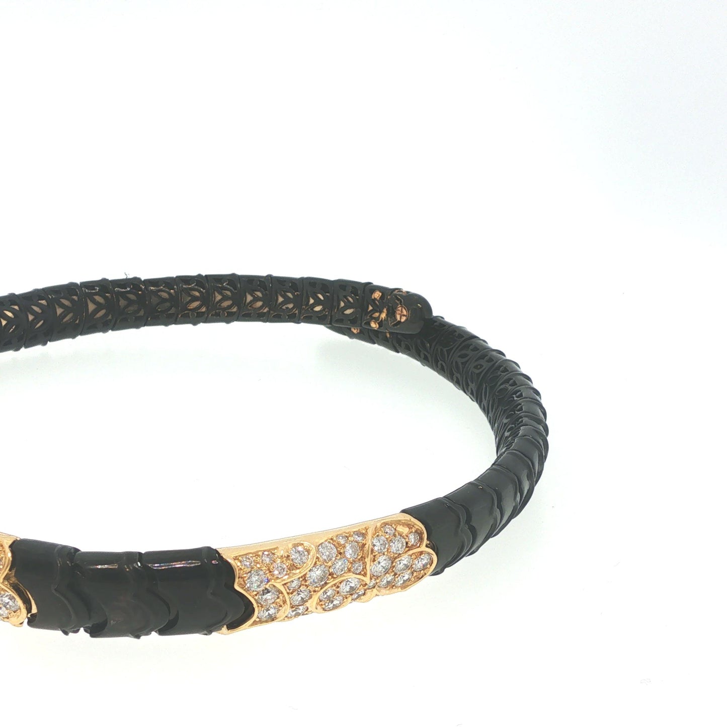 VINTAGE FRENCH MARINA B. ONDA 18K GOLD DIAMOND NECKLACE