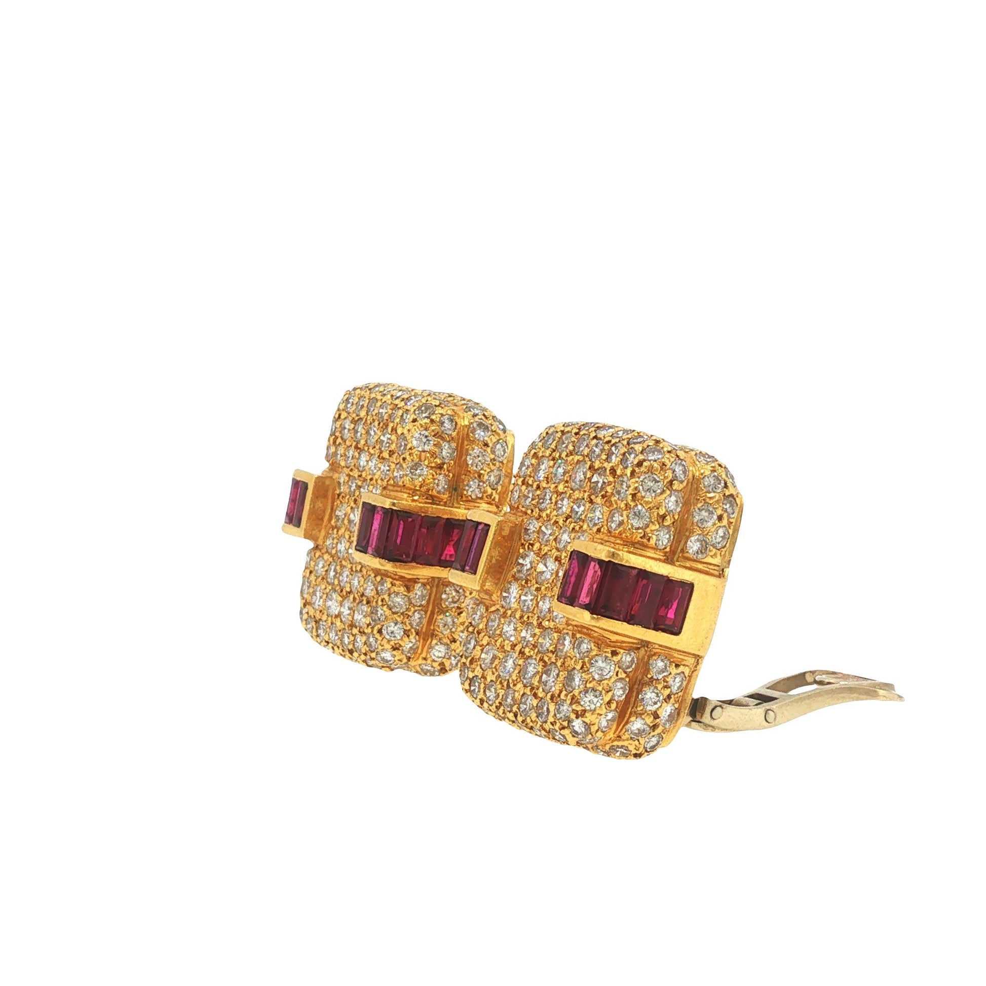 Charles Krypell 18K Gold Ear Clips