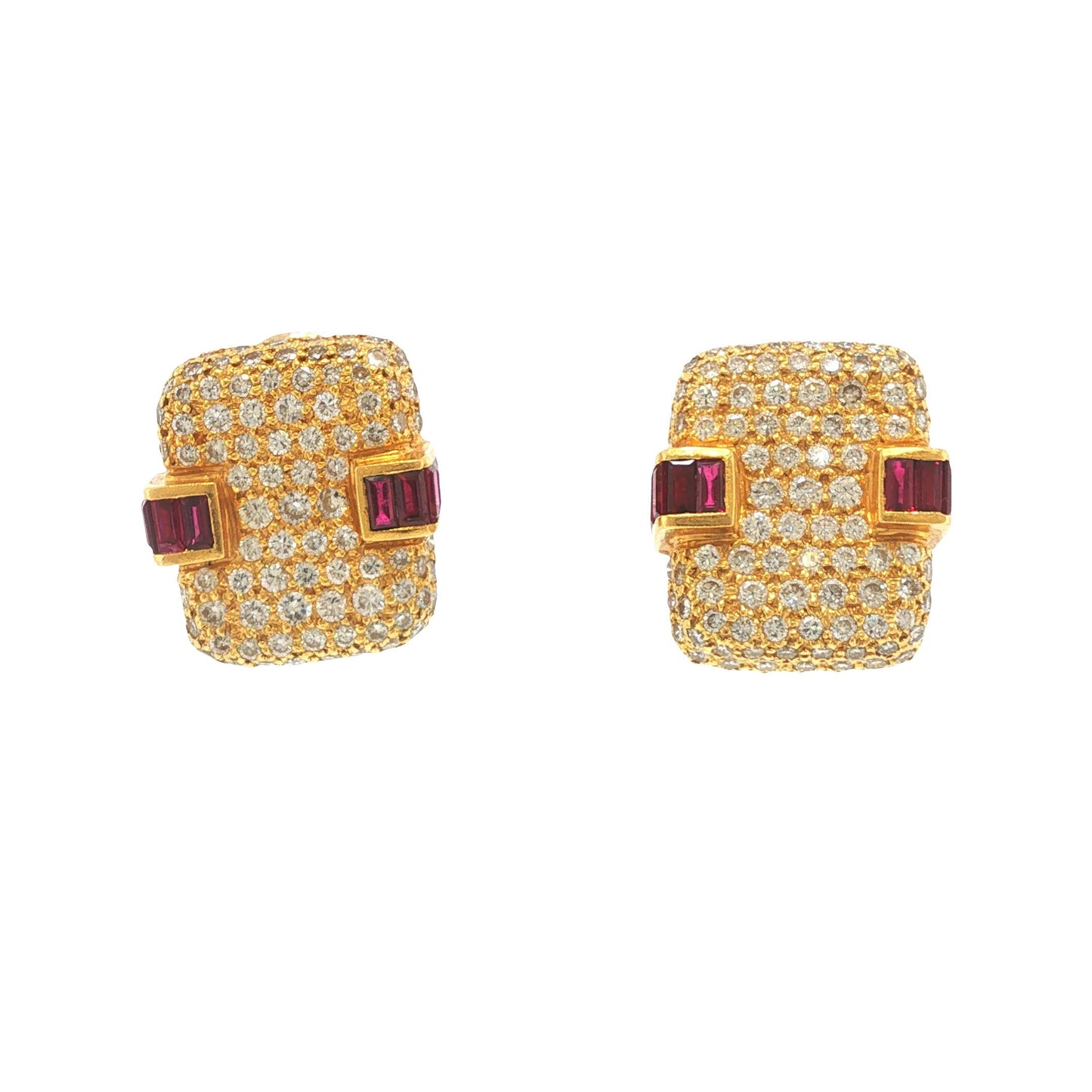 Charles Krypell 18K Gold Ear Clips