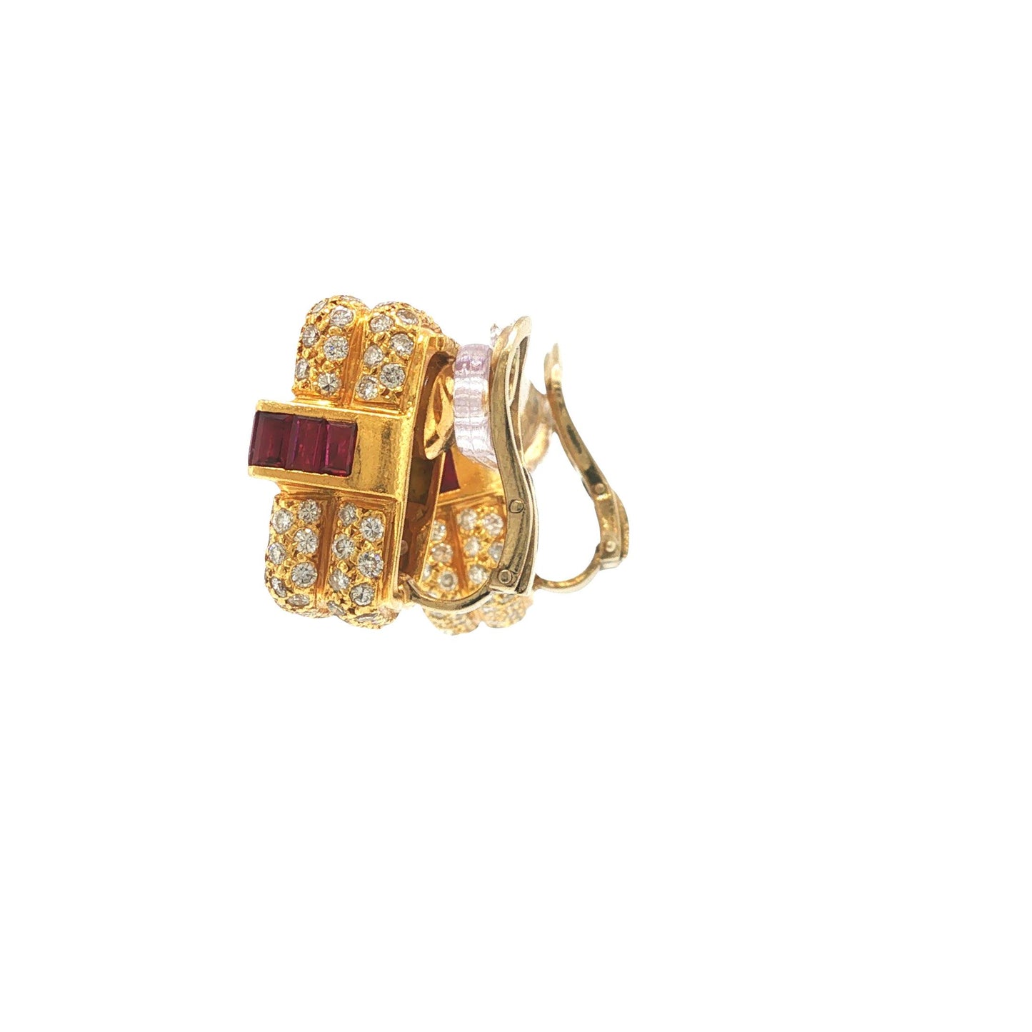 Charles Krypell 18K Gold Ear Clips