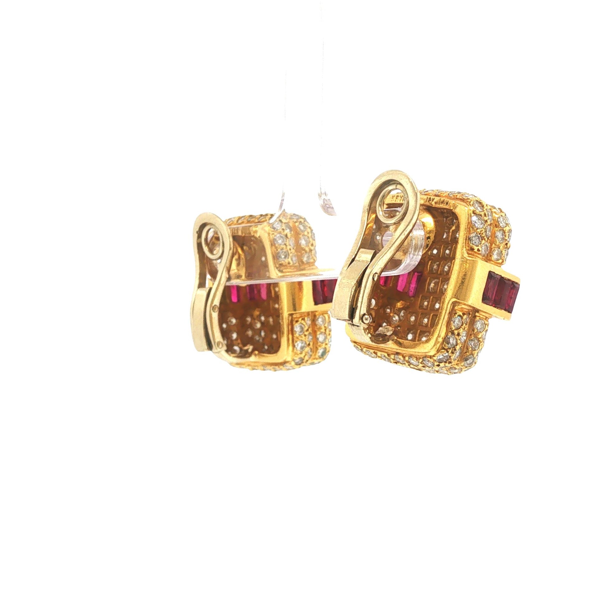 Charles Krypell 18K Gold Ear Clips