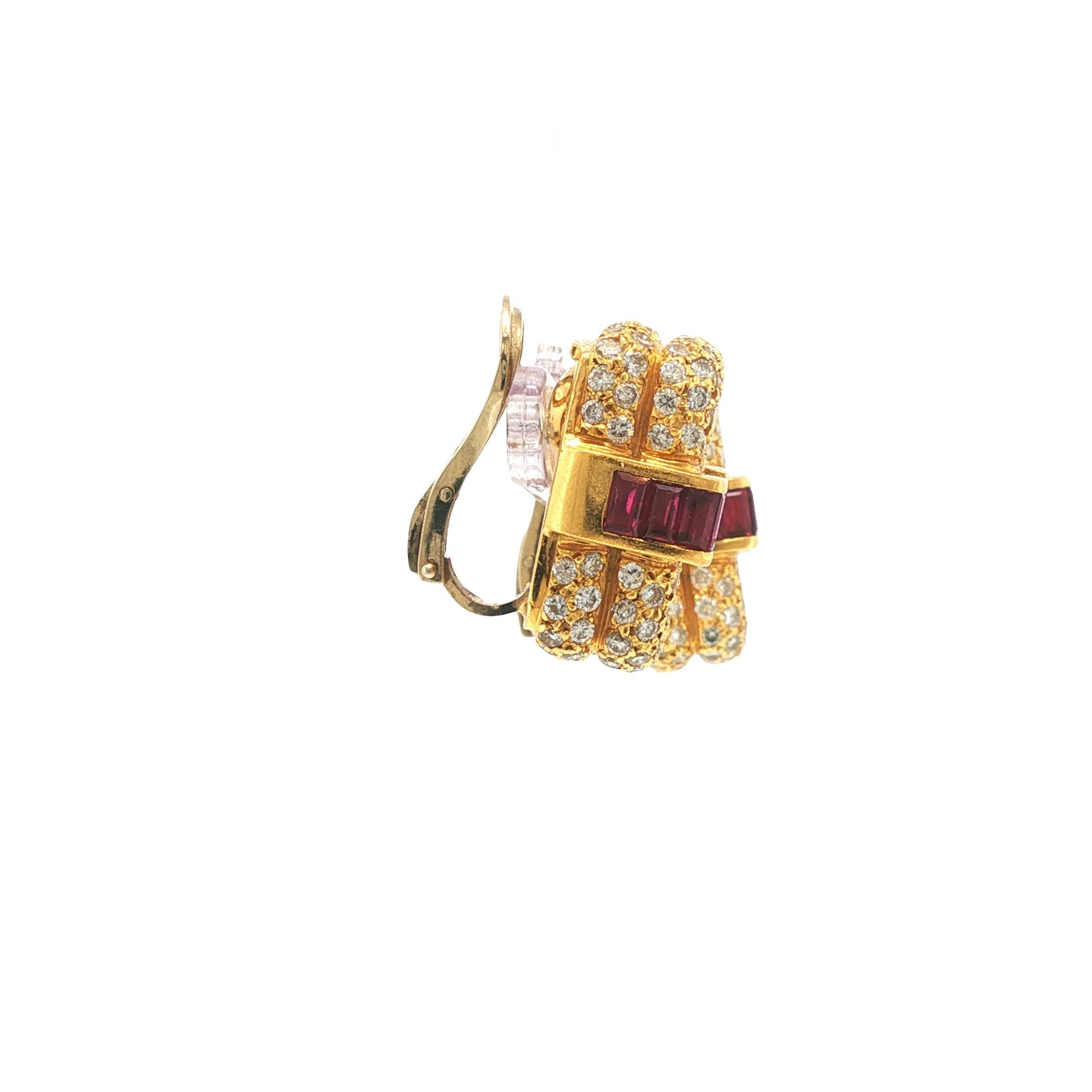 Charles Krypell 18K Gold Ear Clips