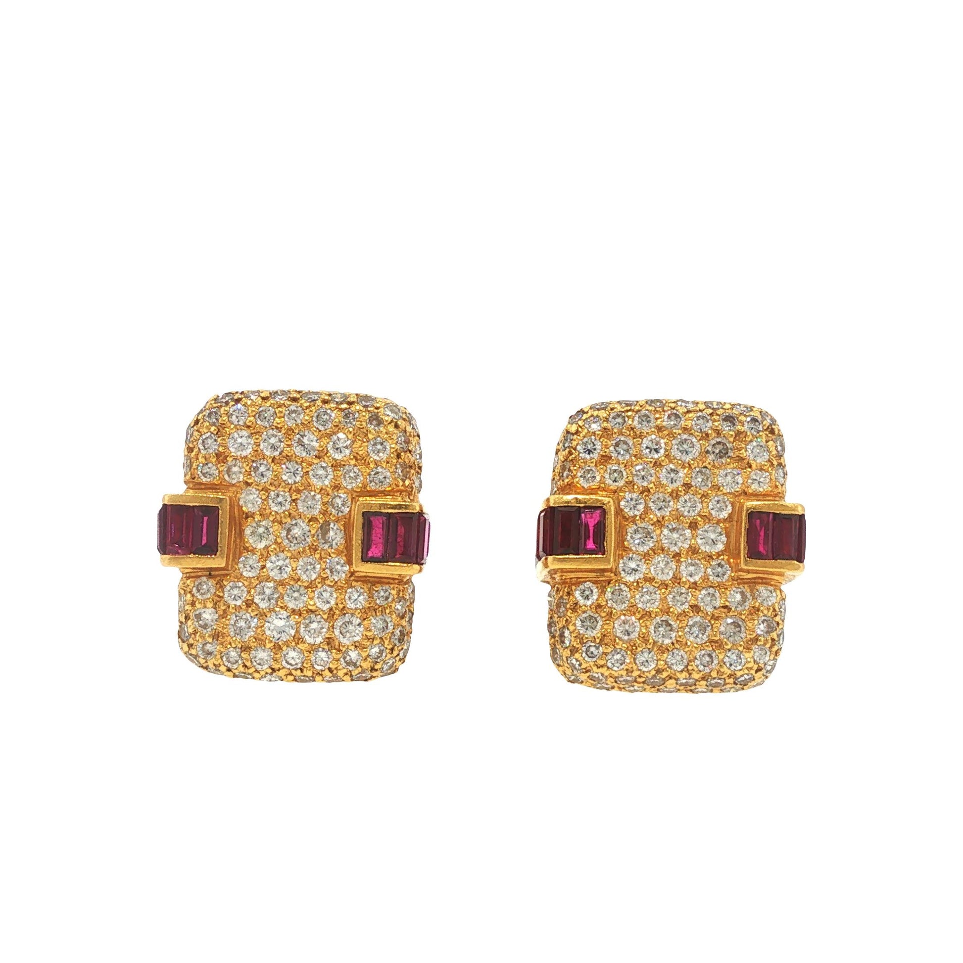 Charles Krypell 18K Gold Ear Clips
